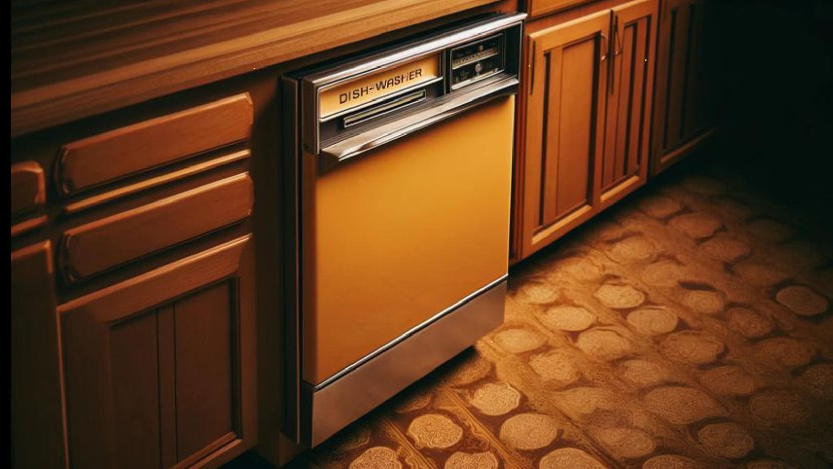 Harvest gold dishwasher