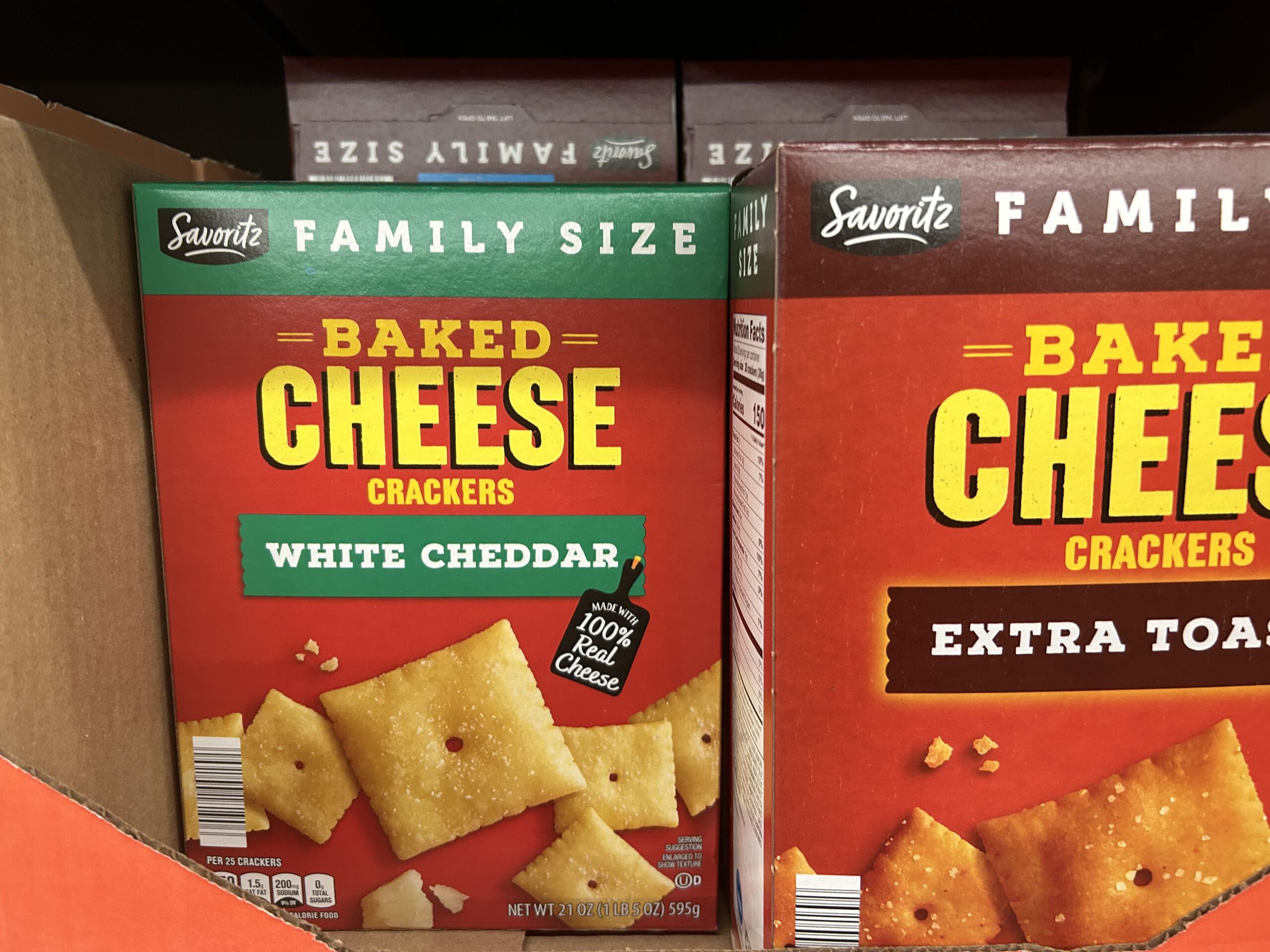 Savoritz white cheddar crackers