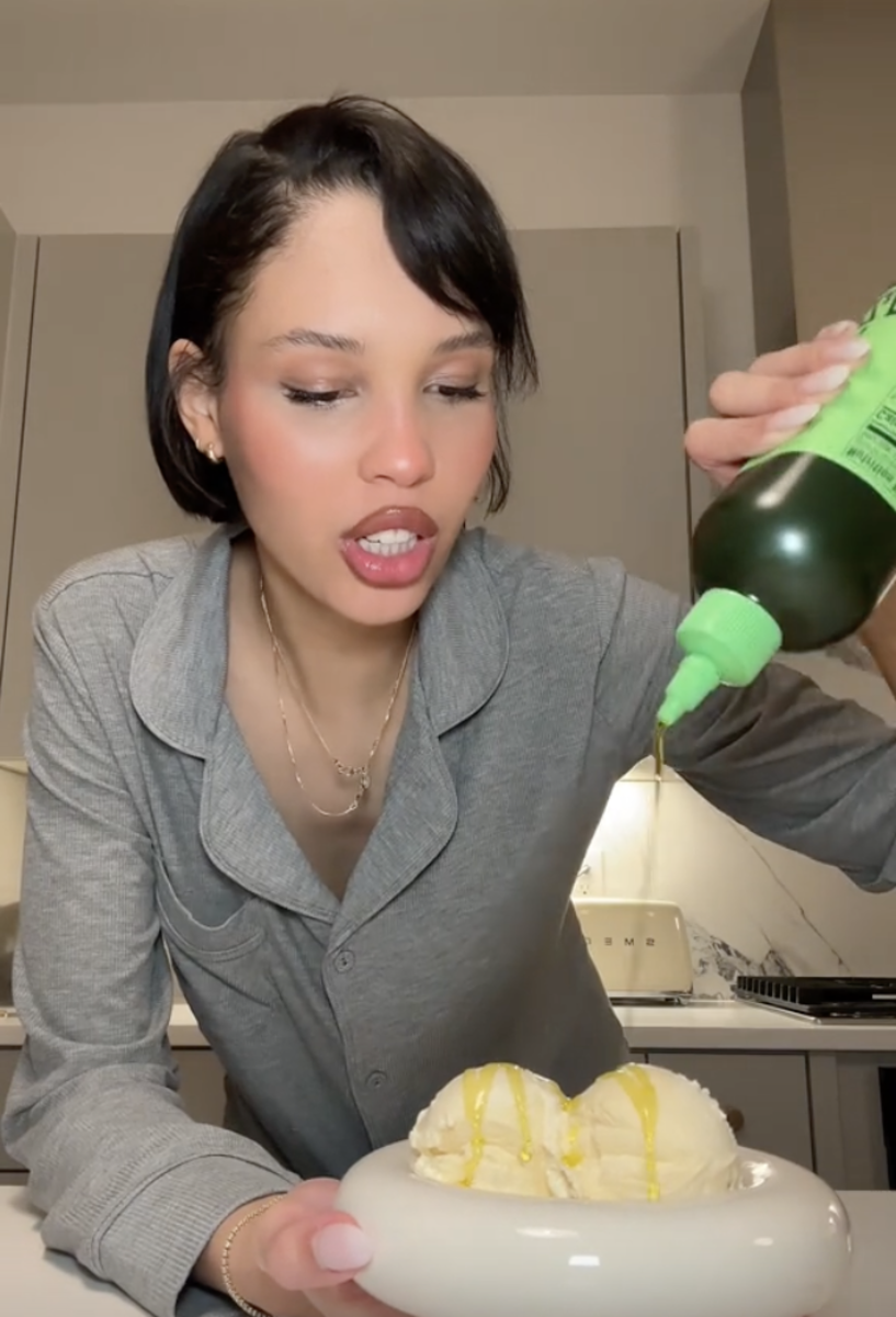Olive Oil and Ice Cream on TikTok