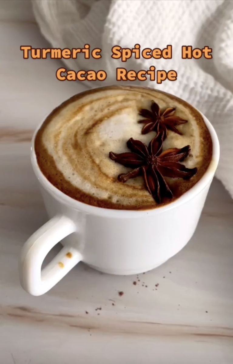 Turmeric Spiced Hot Cacao Recipe on TikTok