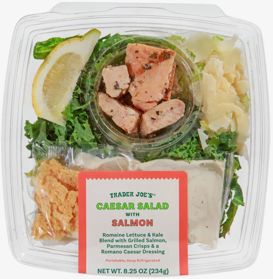 Caesar Salad with Salmon Trader Joe's