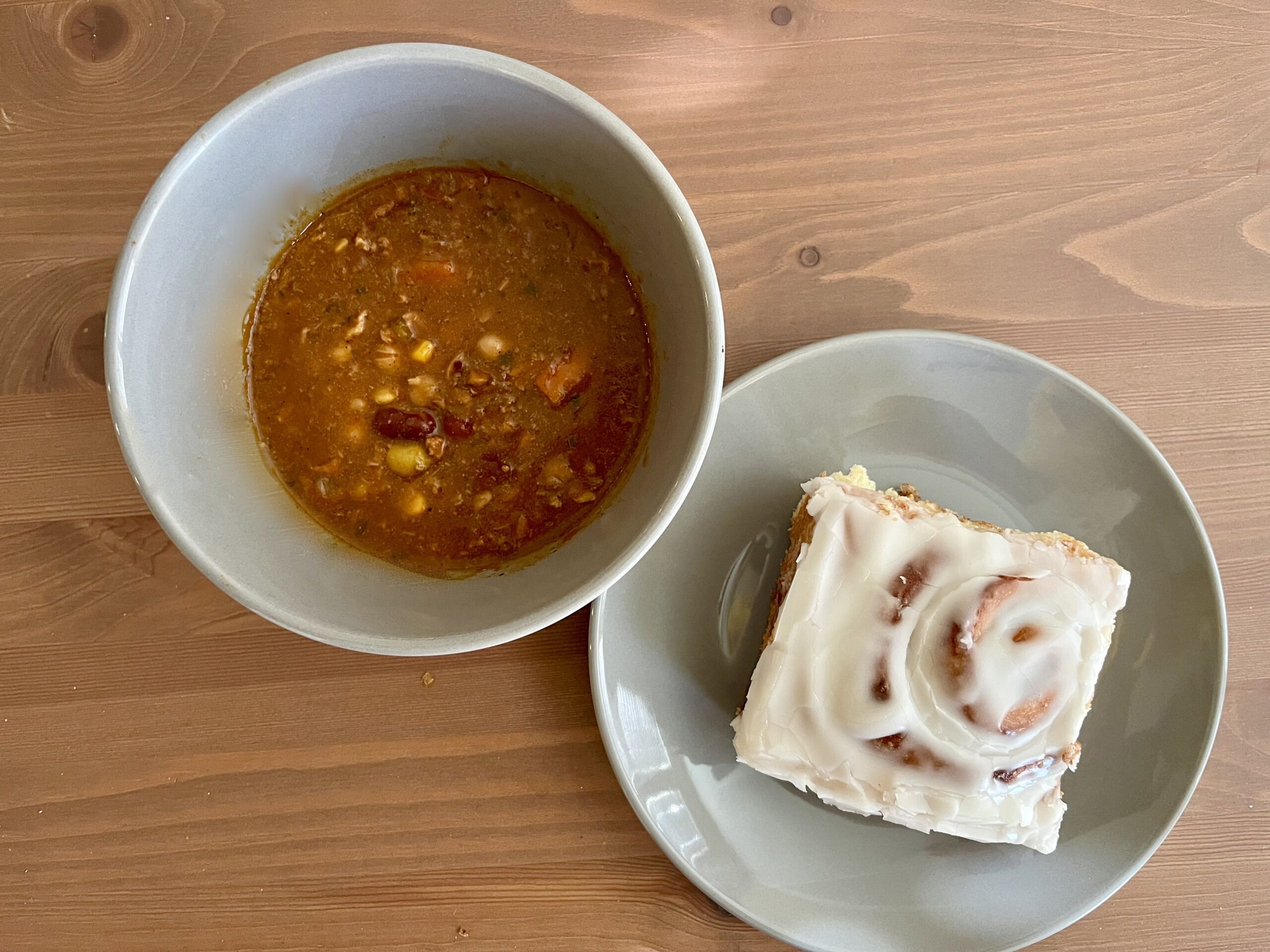 Chili and Cinnamon Rolls