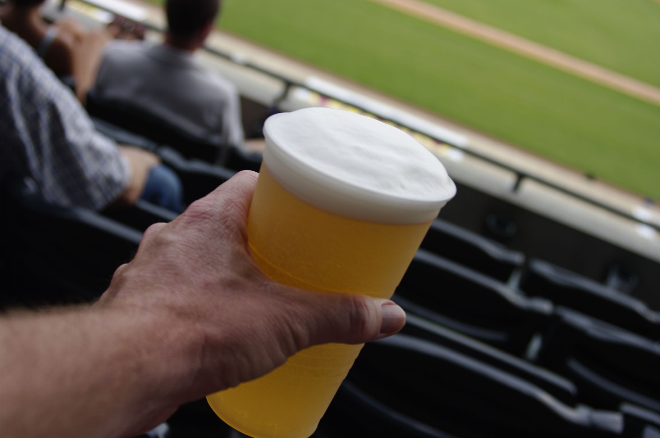 Frosty beer at Ball game