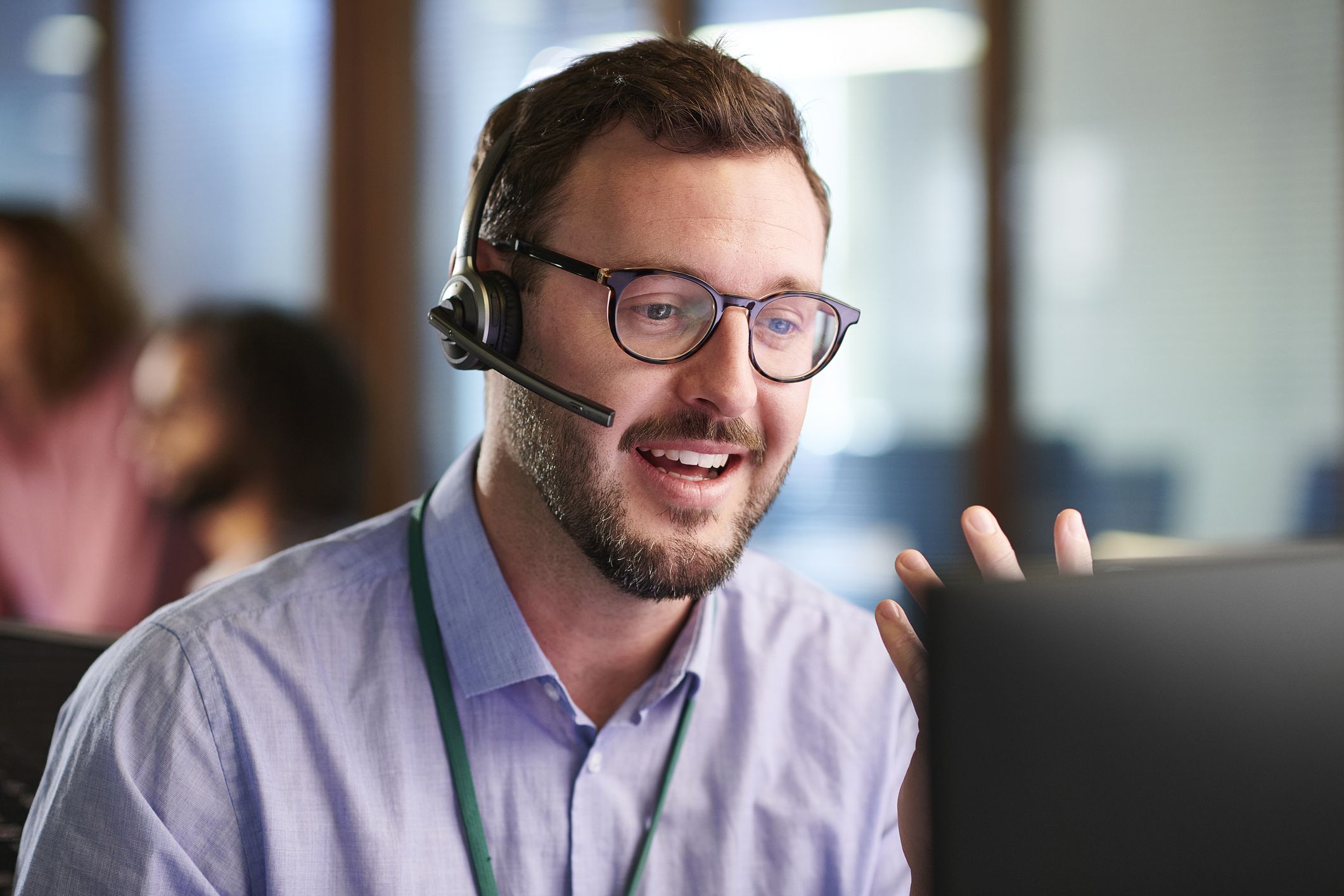 call center handler