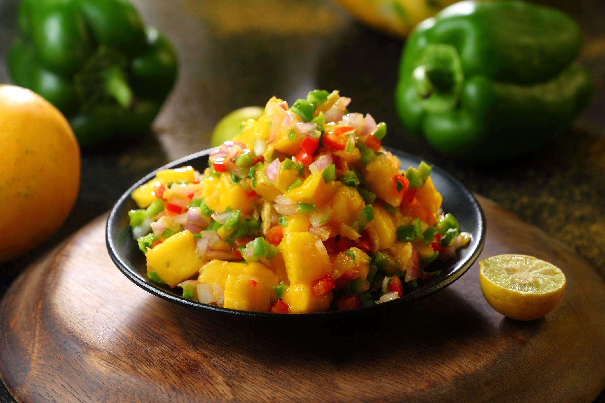 Fresh homemade mango salsa