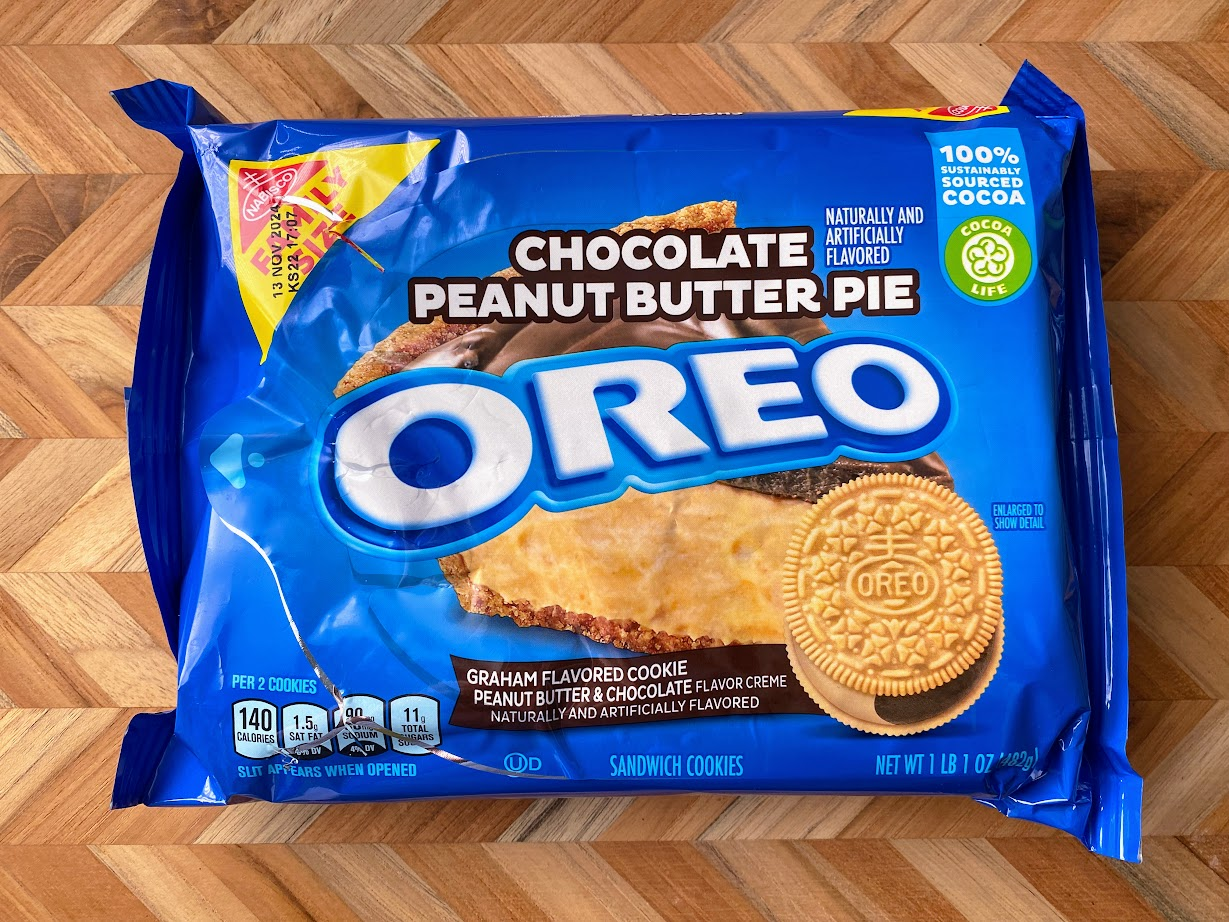 Chocolate Peanut Butter Pie Oreos