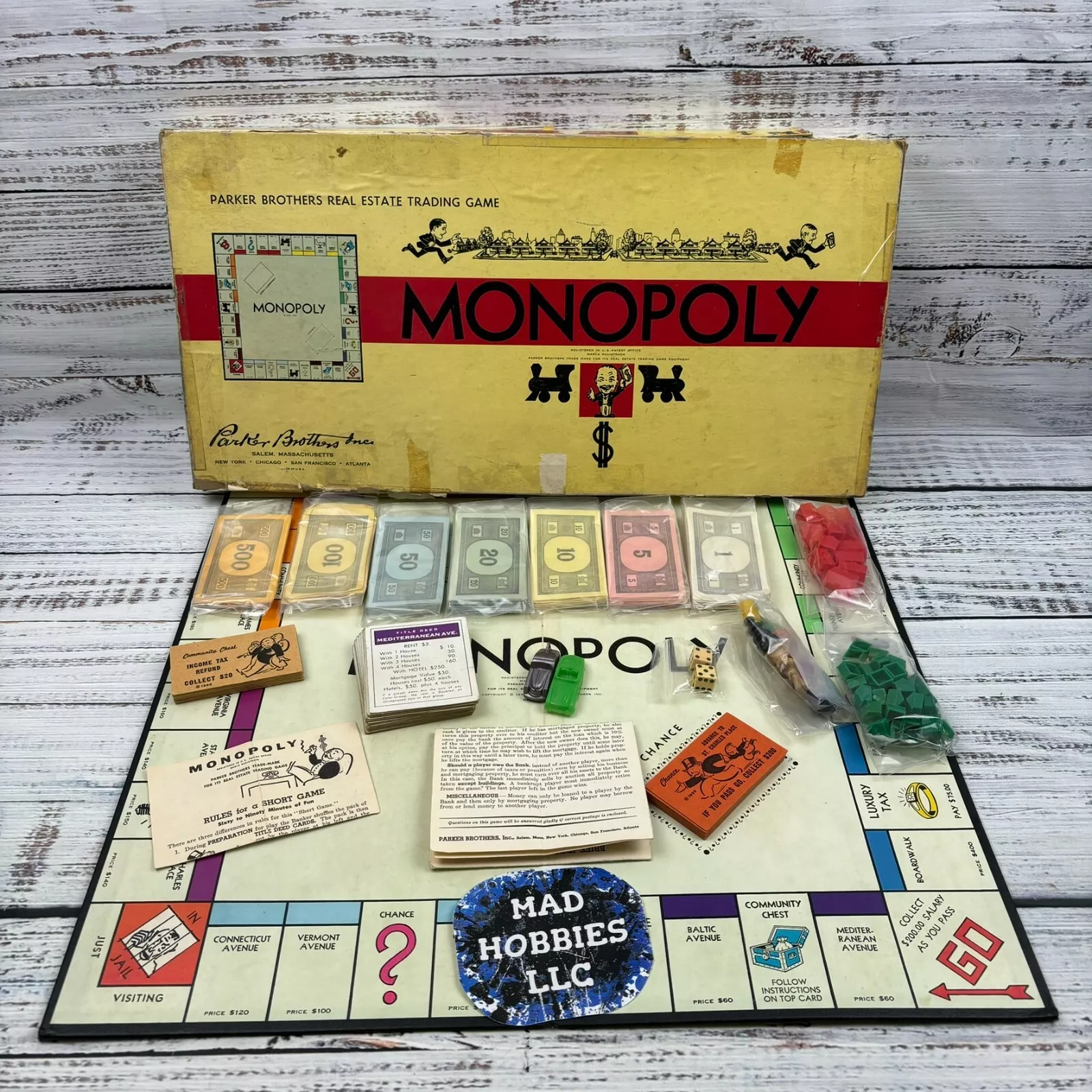 vintage monopoly game