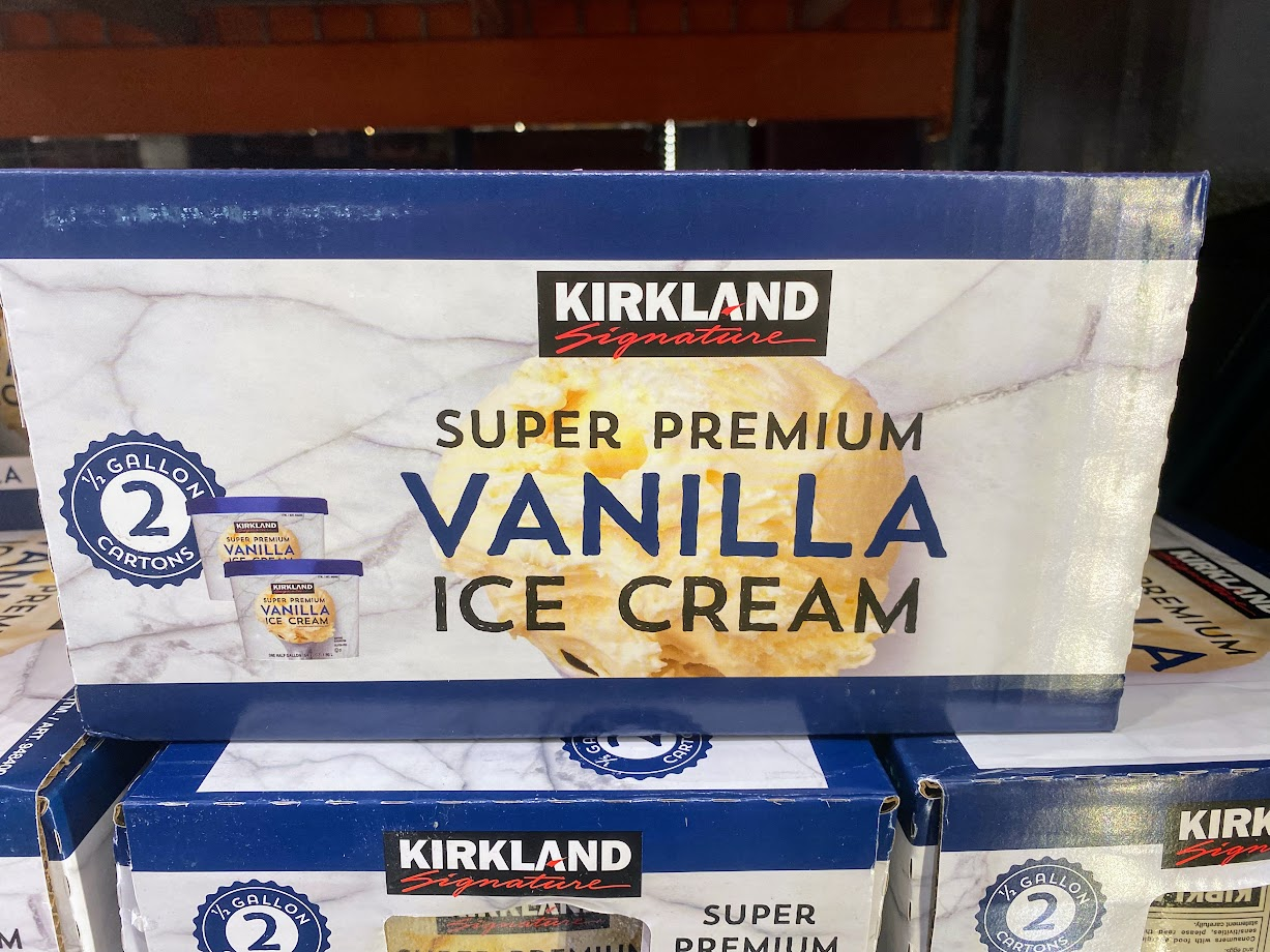 Kirkland vanilla ice cream
