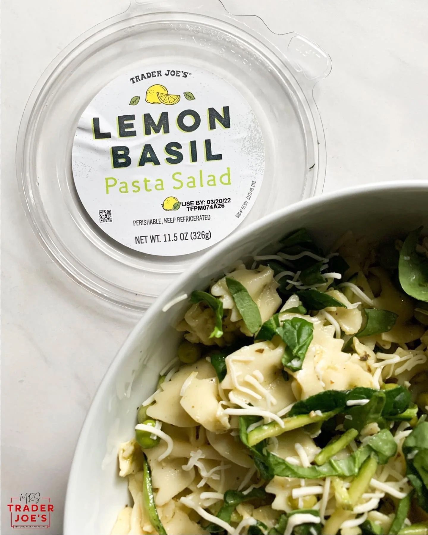 Lemon Basil Pasta Salad from Trader Joe's