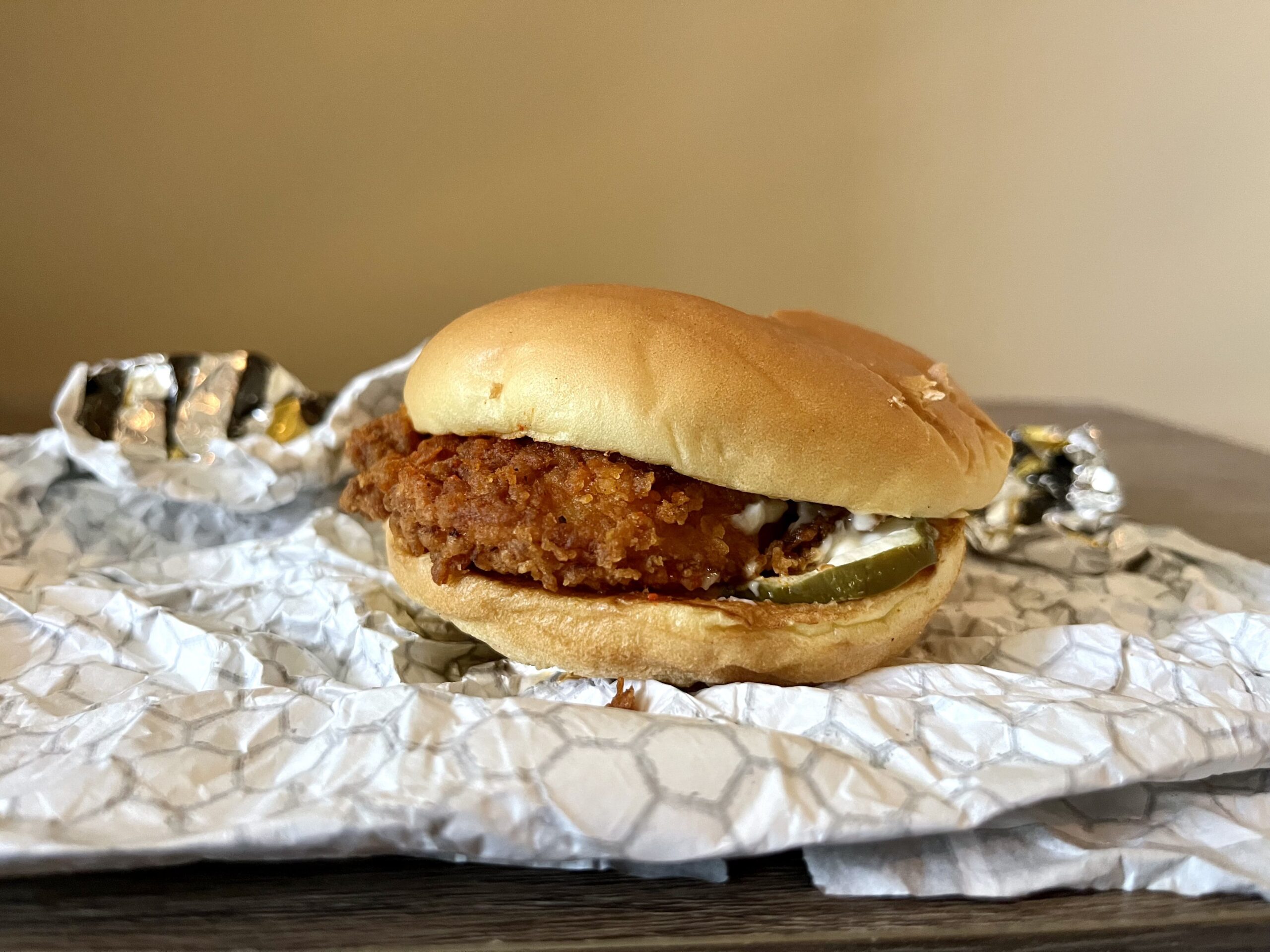Nashville Hot Hand-Breaded Chicken Sandwich from Hardee's