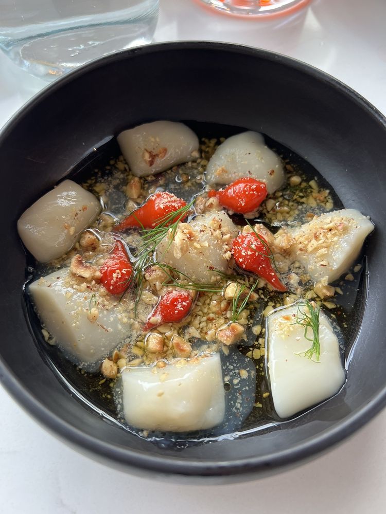 scallop crudo from Oystertale