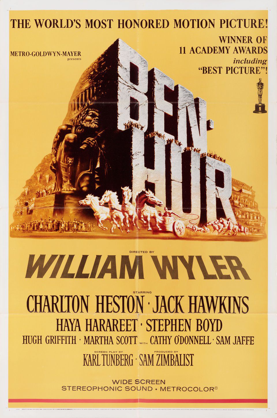 Movie poster for the 1959 film, Ben-Hur