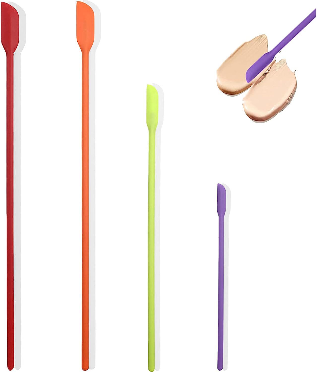 four mini spatulas