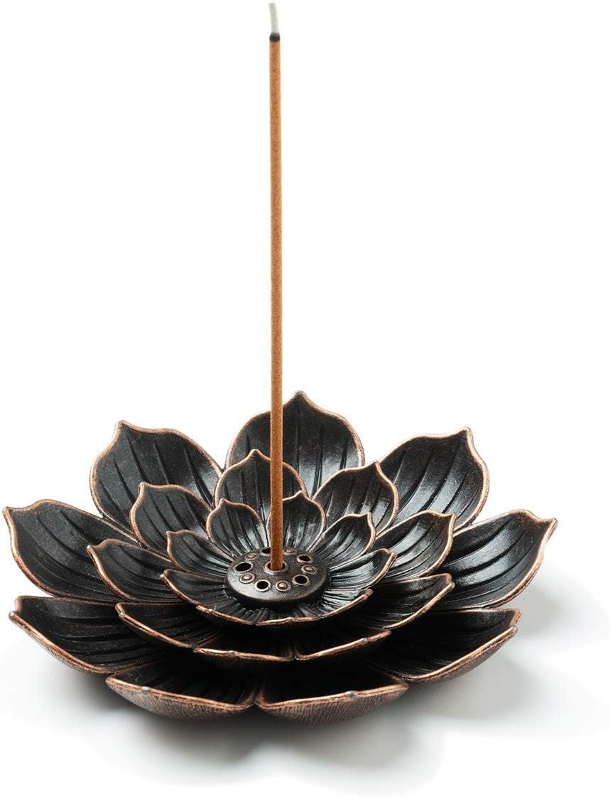 a flower-shaped incense burner