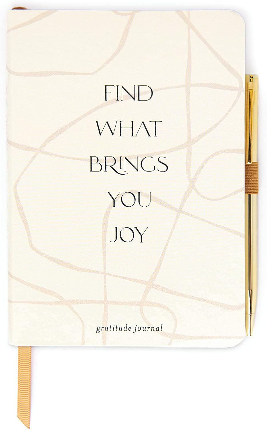 a gratitude journal facing the camera