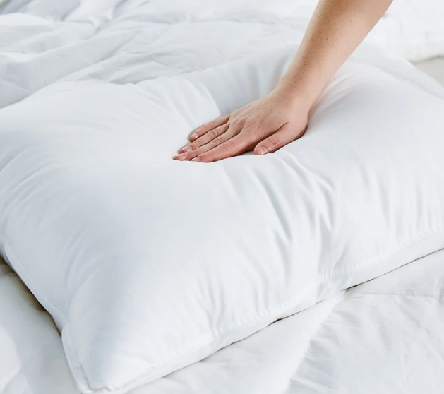 Pressing on avocado pillow