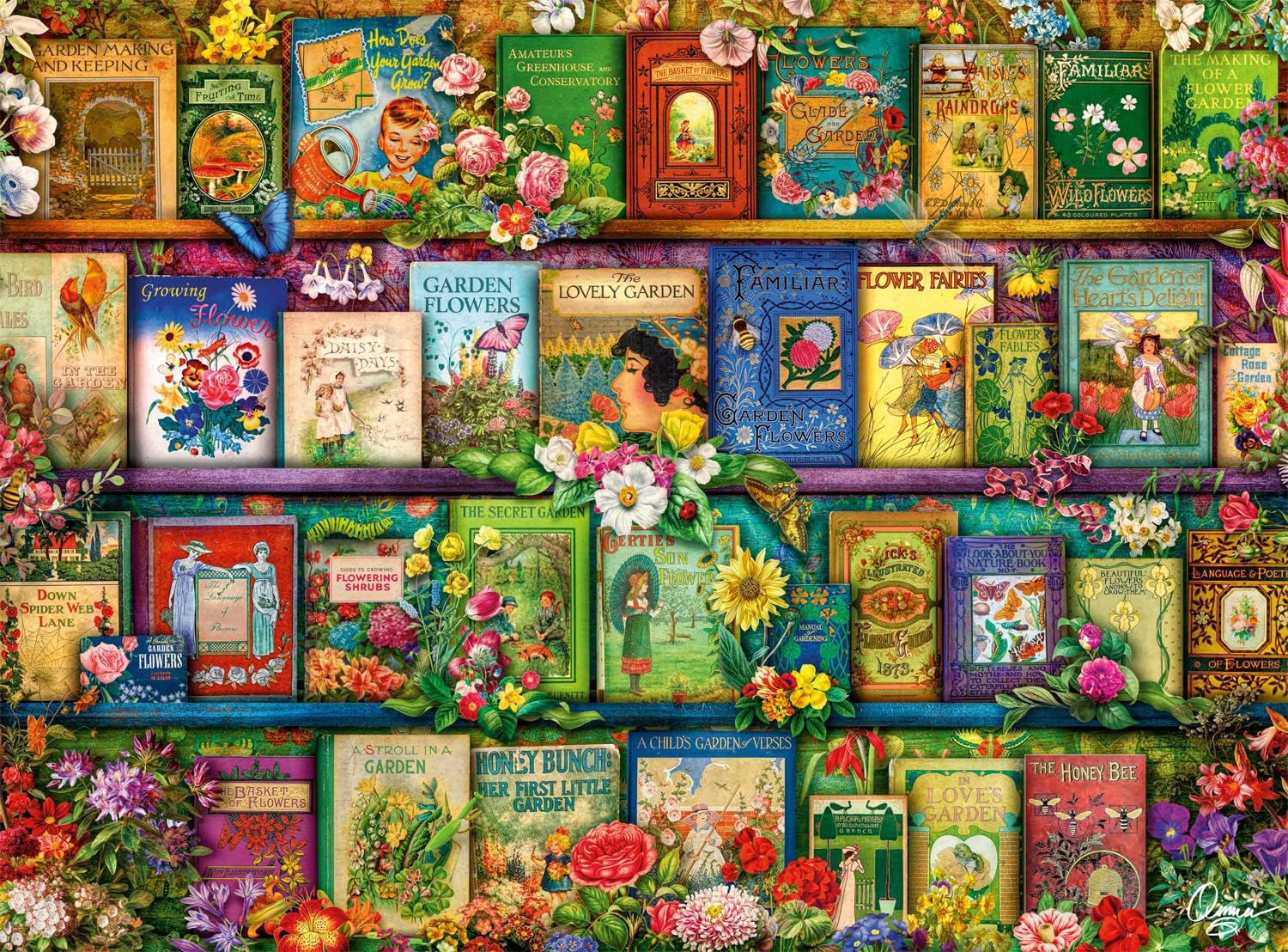 Buffalo Games Vintage Summer Books 1000 Piece Jigsaw Puzzle