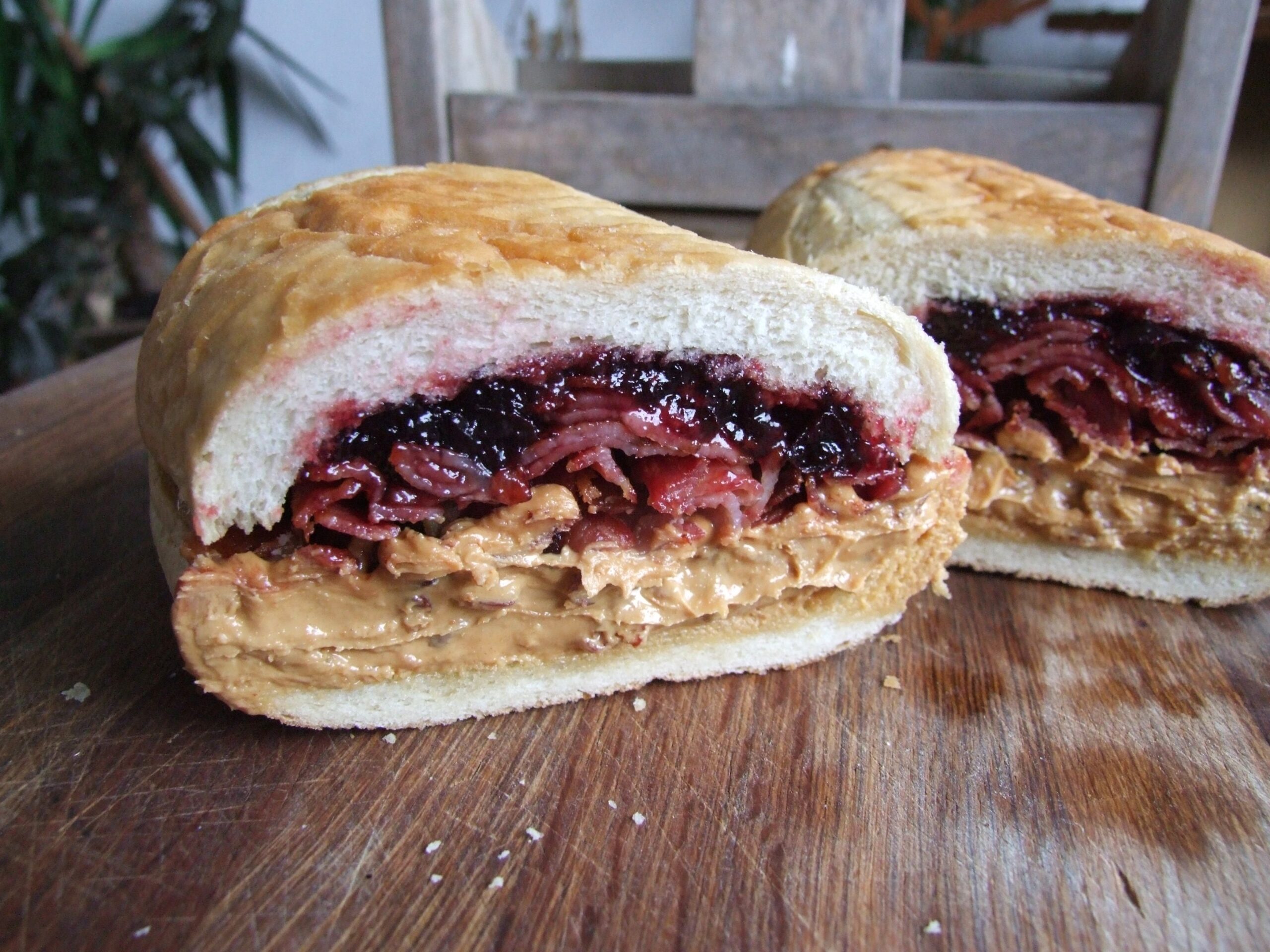 a fool's gold loaf peanut butter and jelly sandwich