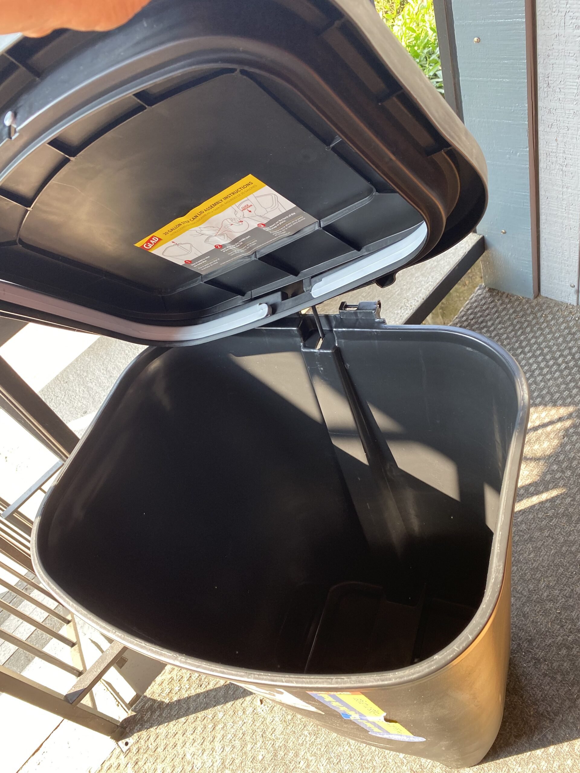 Broken Glad Trash Can