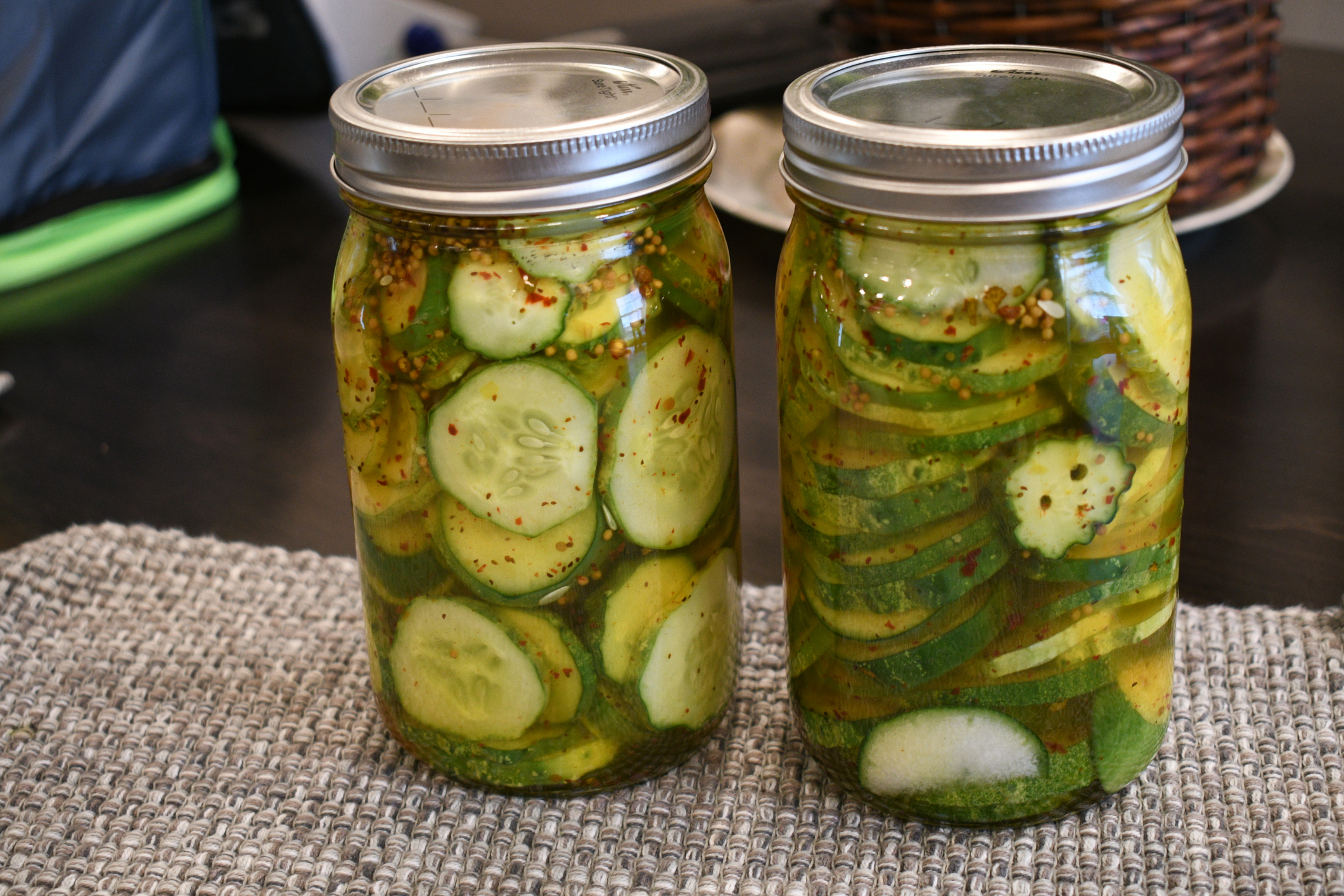 Homemade Pickles in Jar