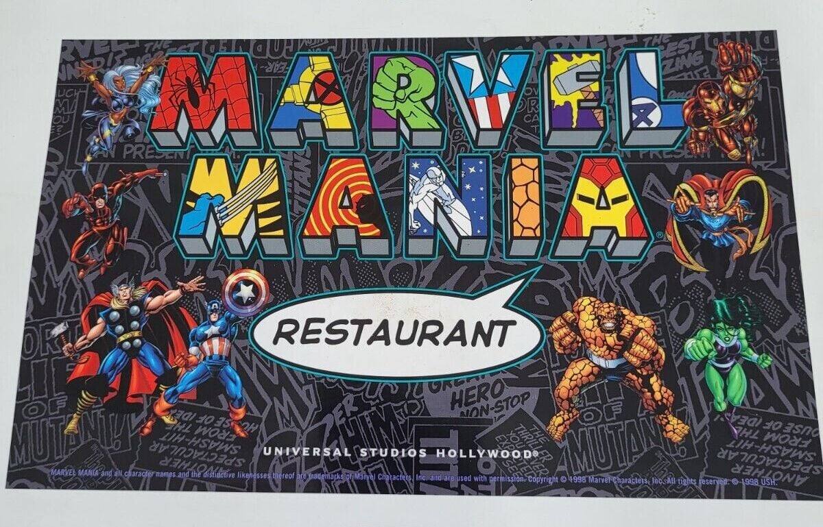 Marvel Restaurant, Universal City Walk, Artwork
