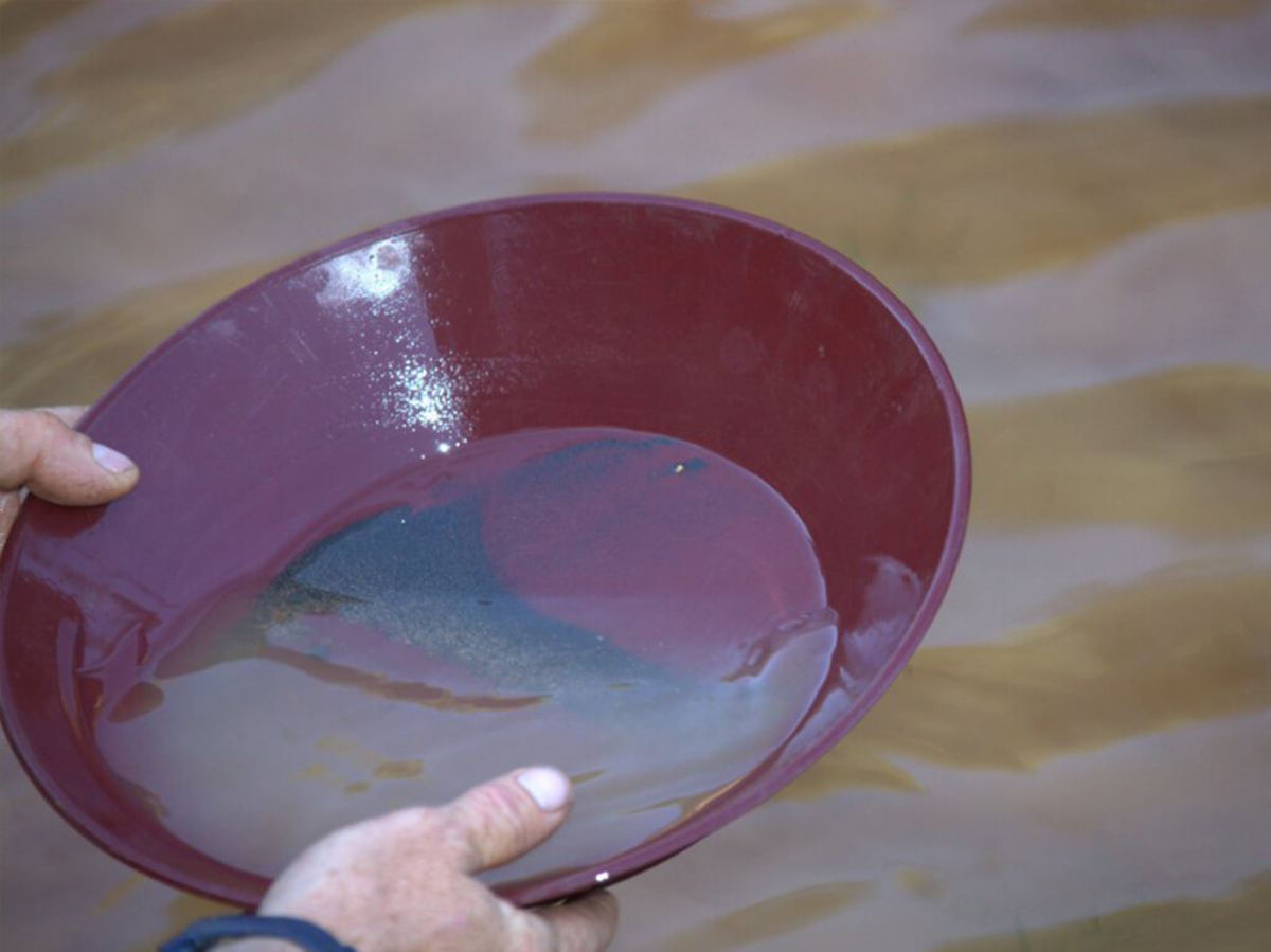 Panning for Gold, Roaring Camp, California