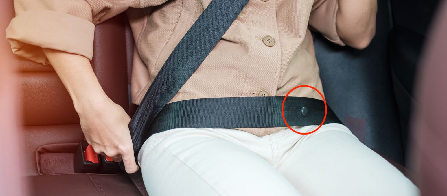 26. The Small Button on a Seatbelt