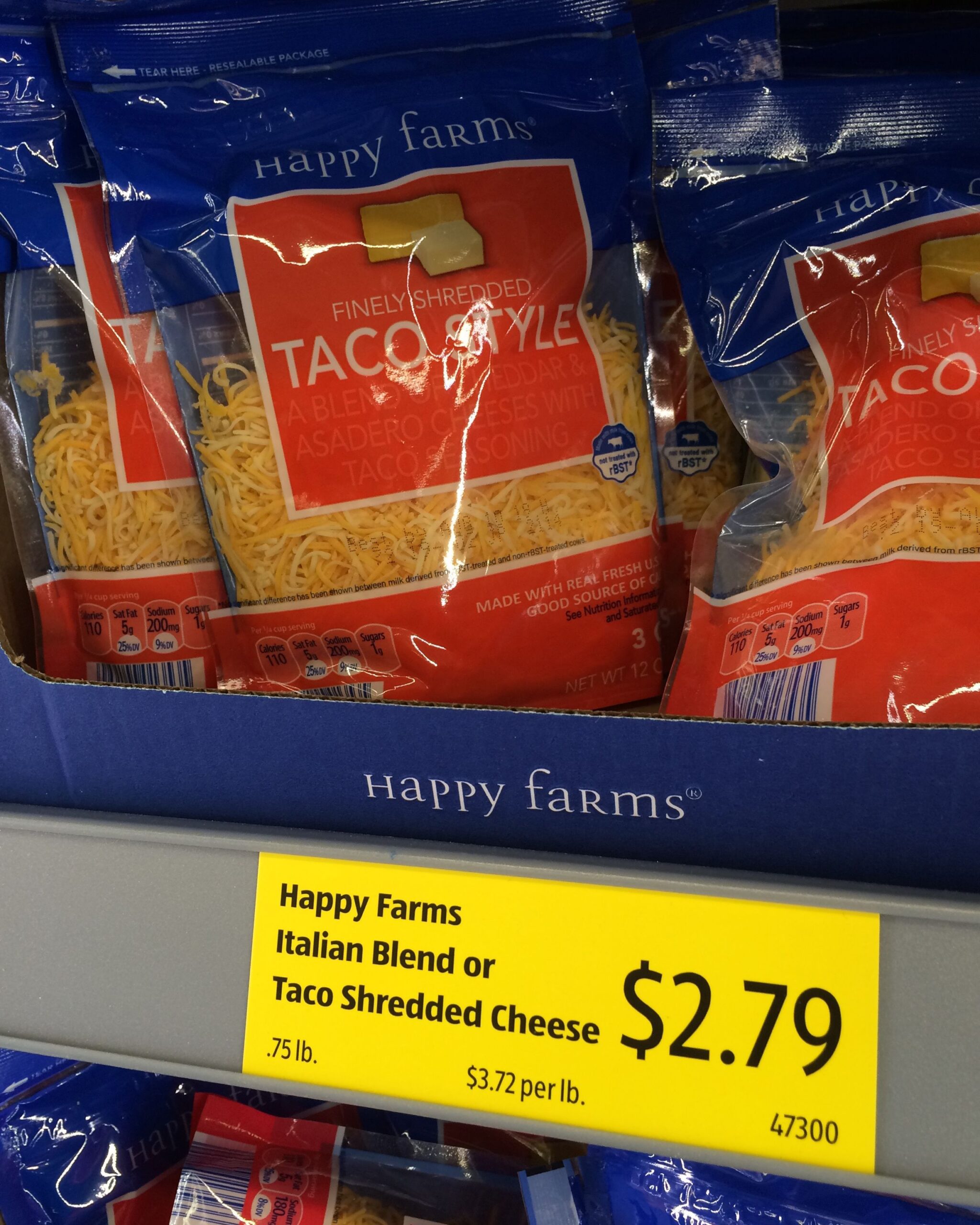 All Kinds of Shredded Cheese