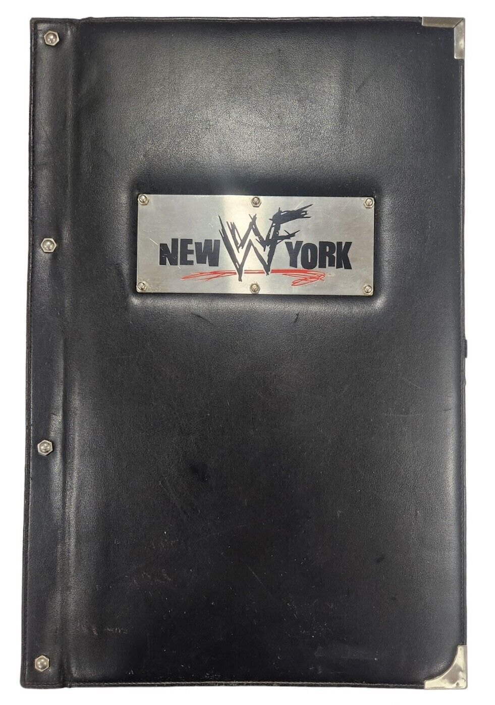 The World, WWE New York, Times Square, New York City, Leather Menu Cover