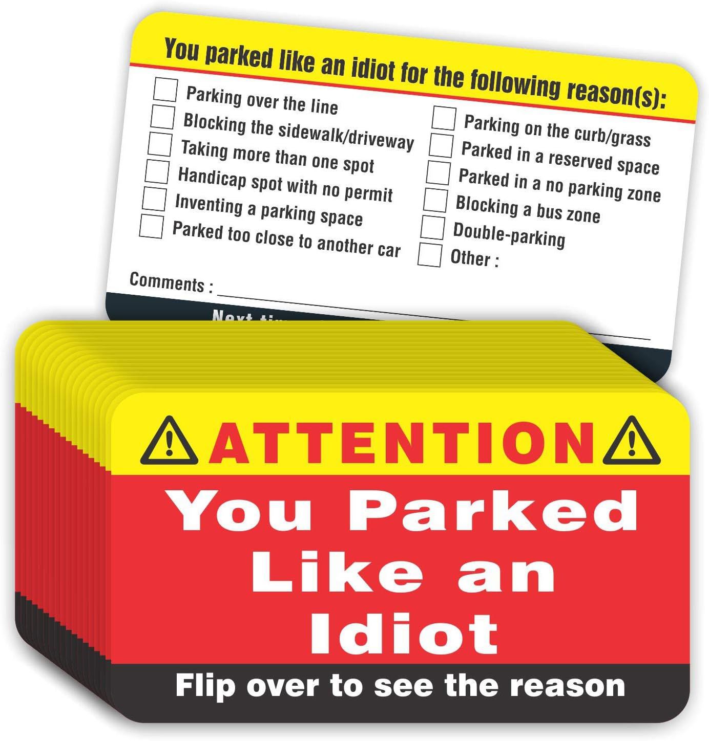You Parked Like an Idiot Business Cards