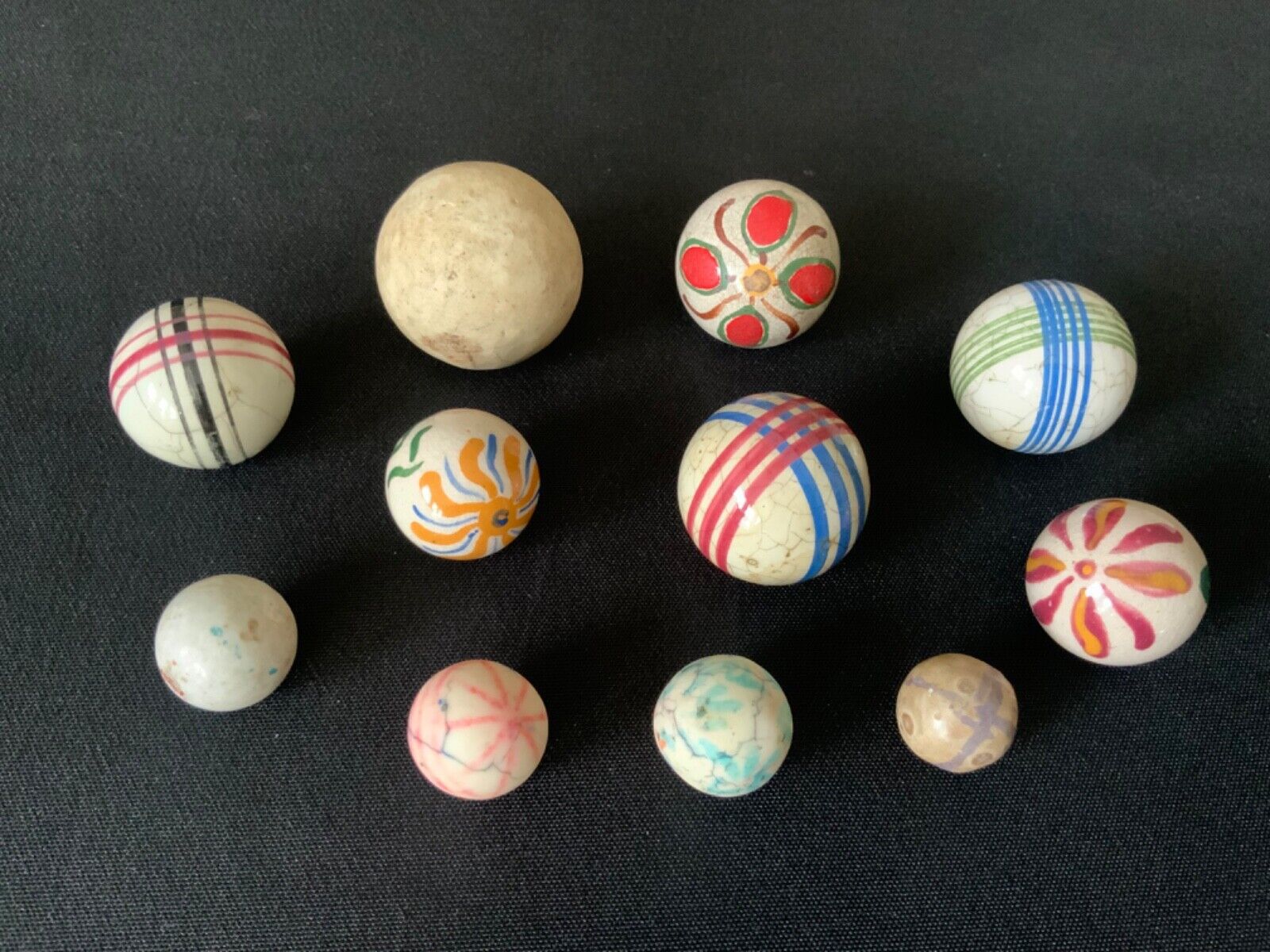 Antique vintage marbles