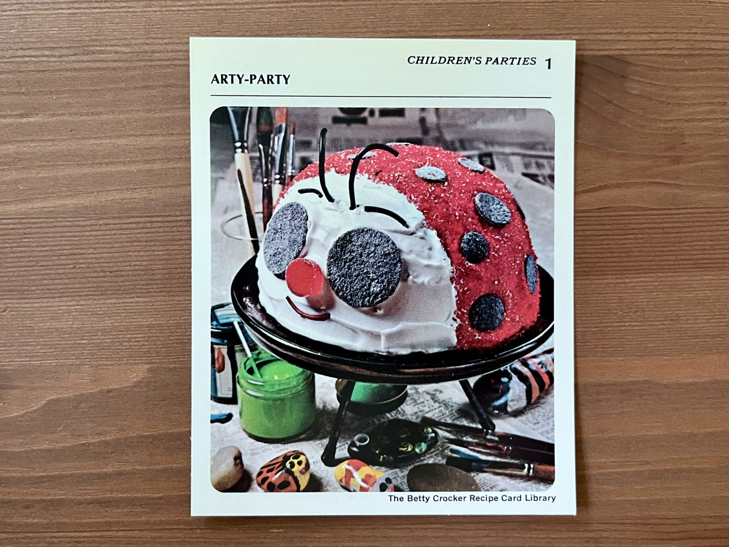 Arty Party from the Betty Crocker recipe card box