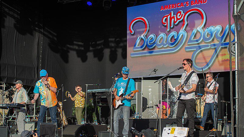 The Beach boys on stage