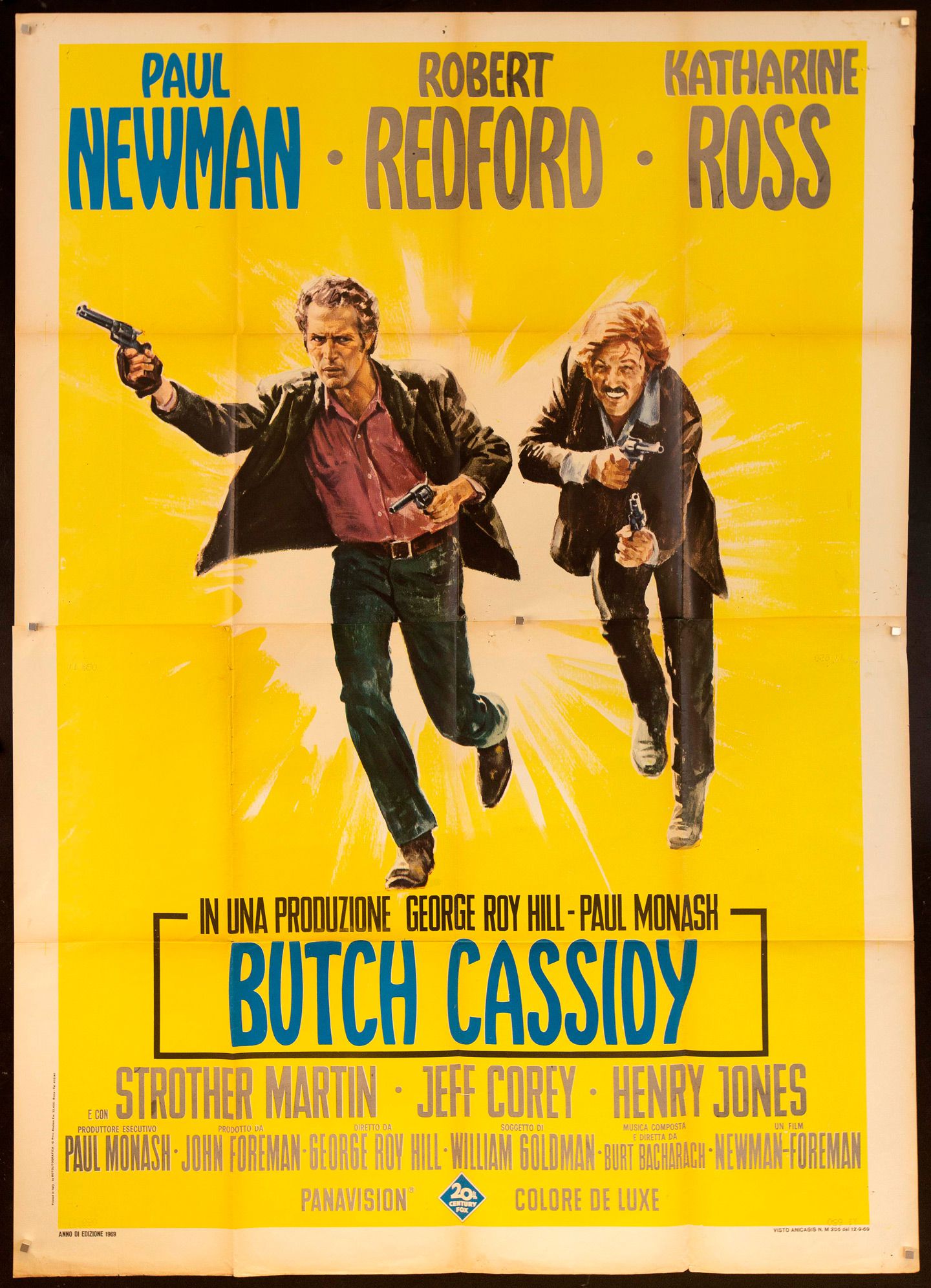 Movie poster for the 1969 film, Butch Cassidy and the Sundance Kid