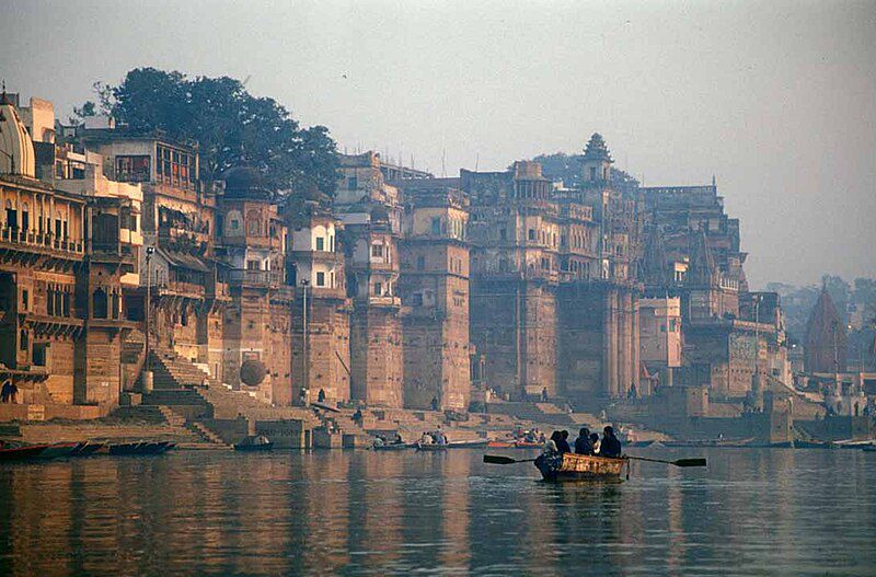 Boat on the ganges river