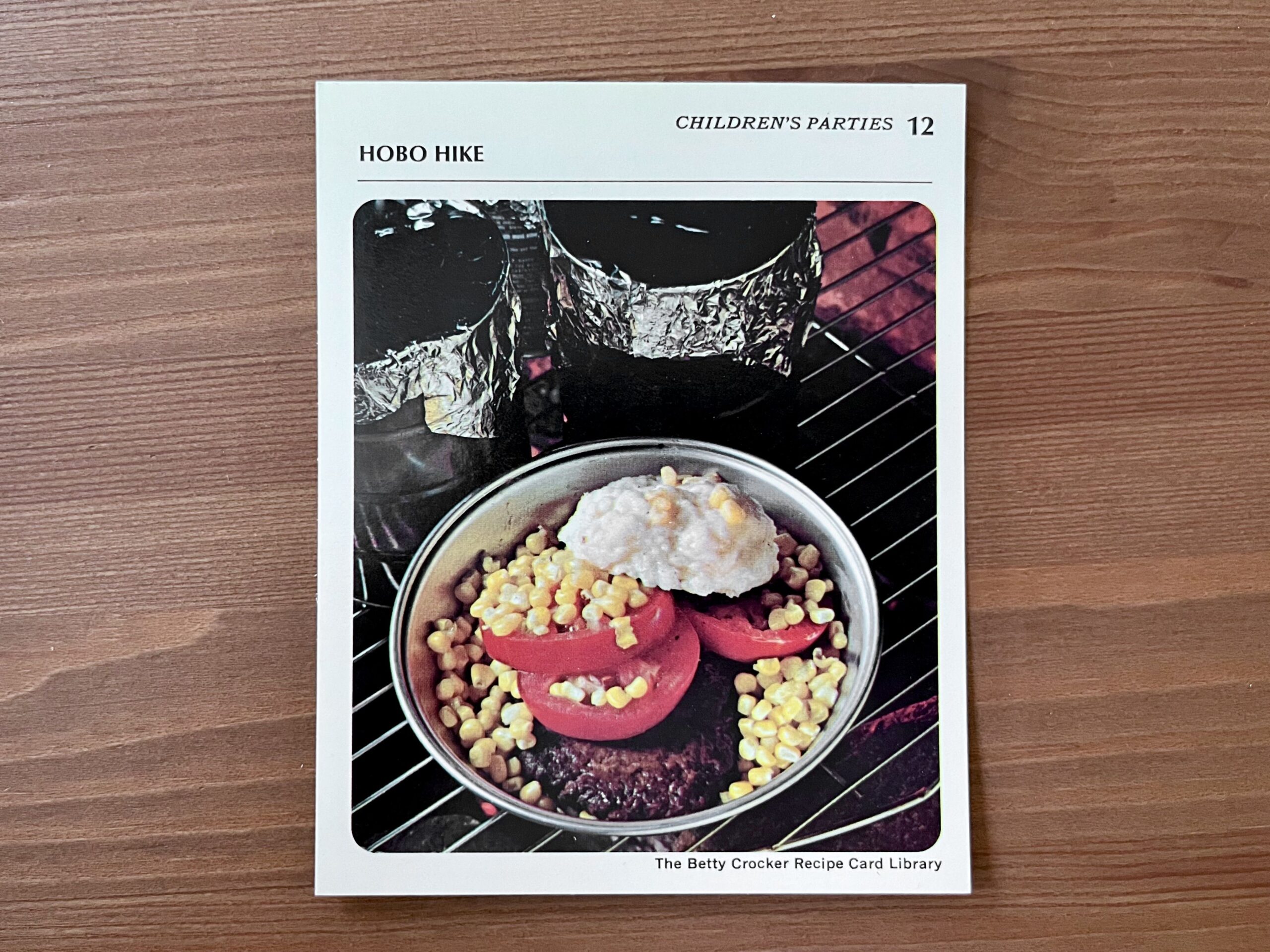 Hobo hike from the Betty Crocker recipe card box