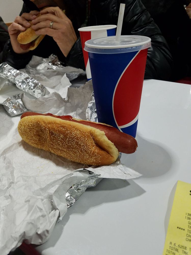 Hot dog and soda combo