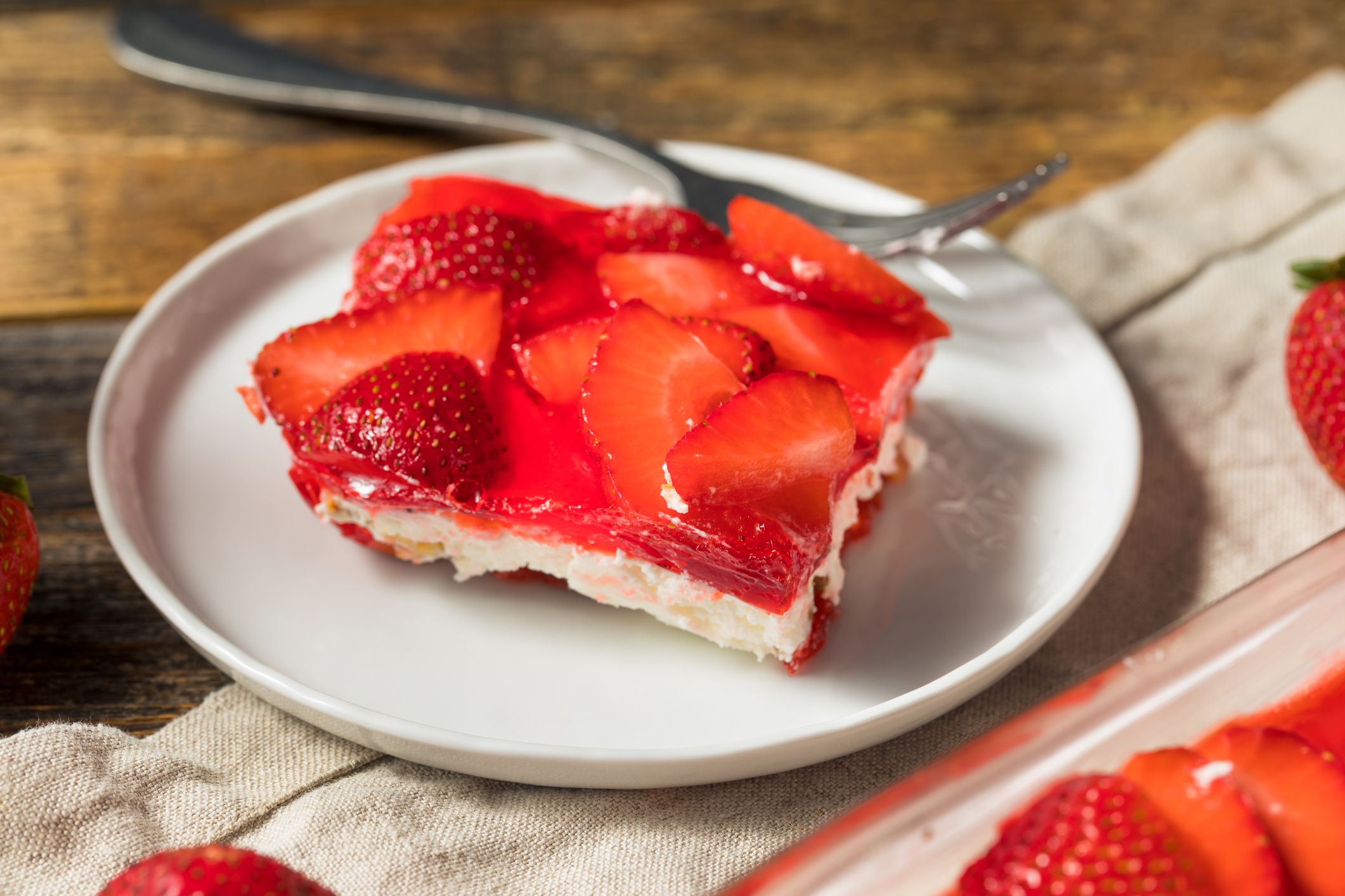 Homemade Strawberry Pretzel Salad with Whipped Cream