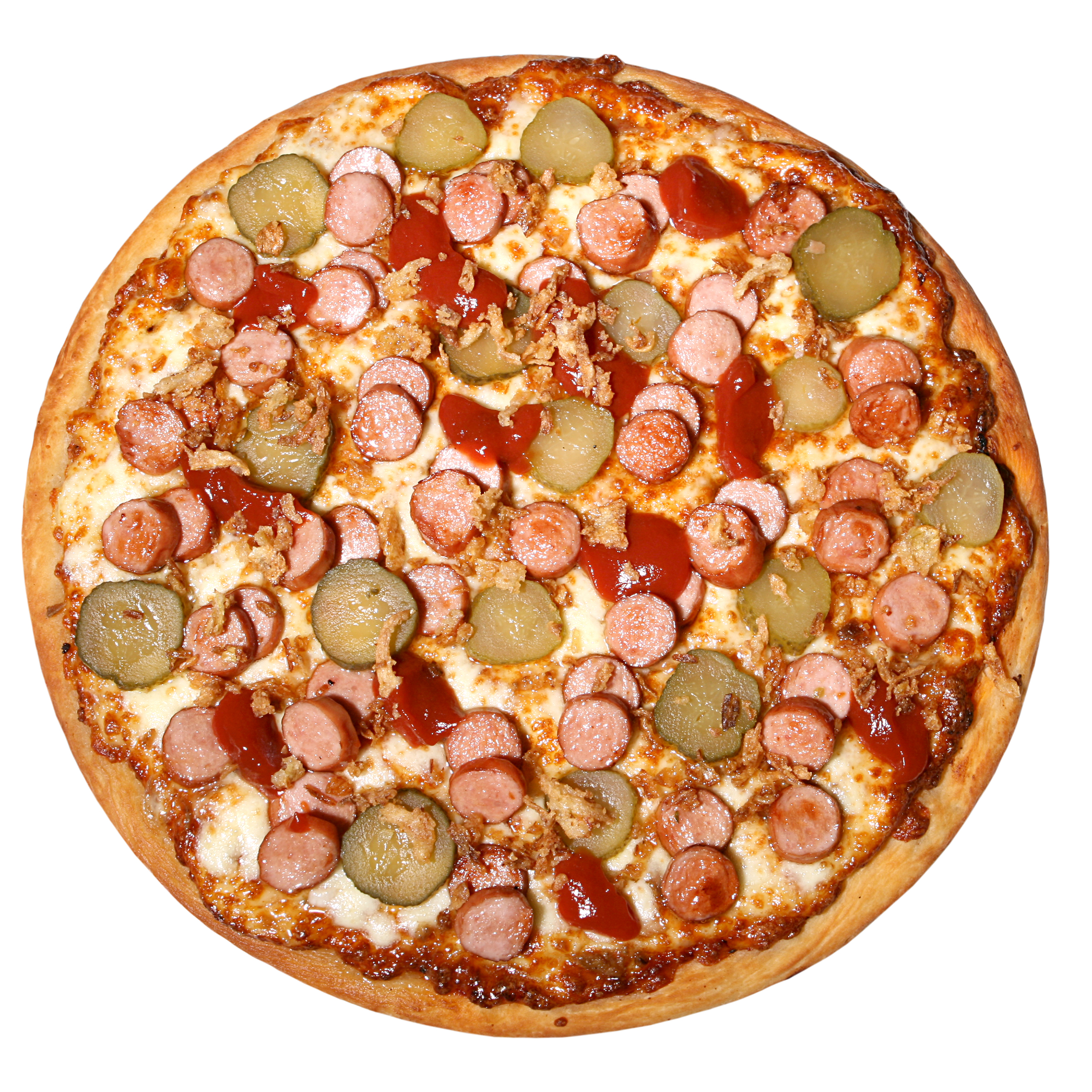 hot dog pizza