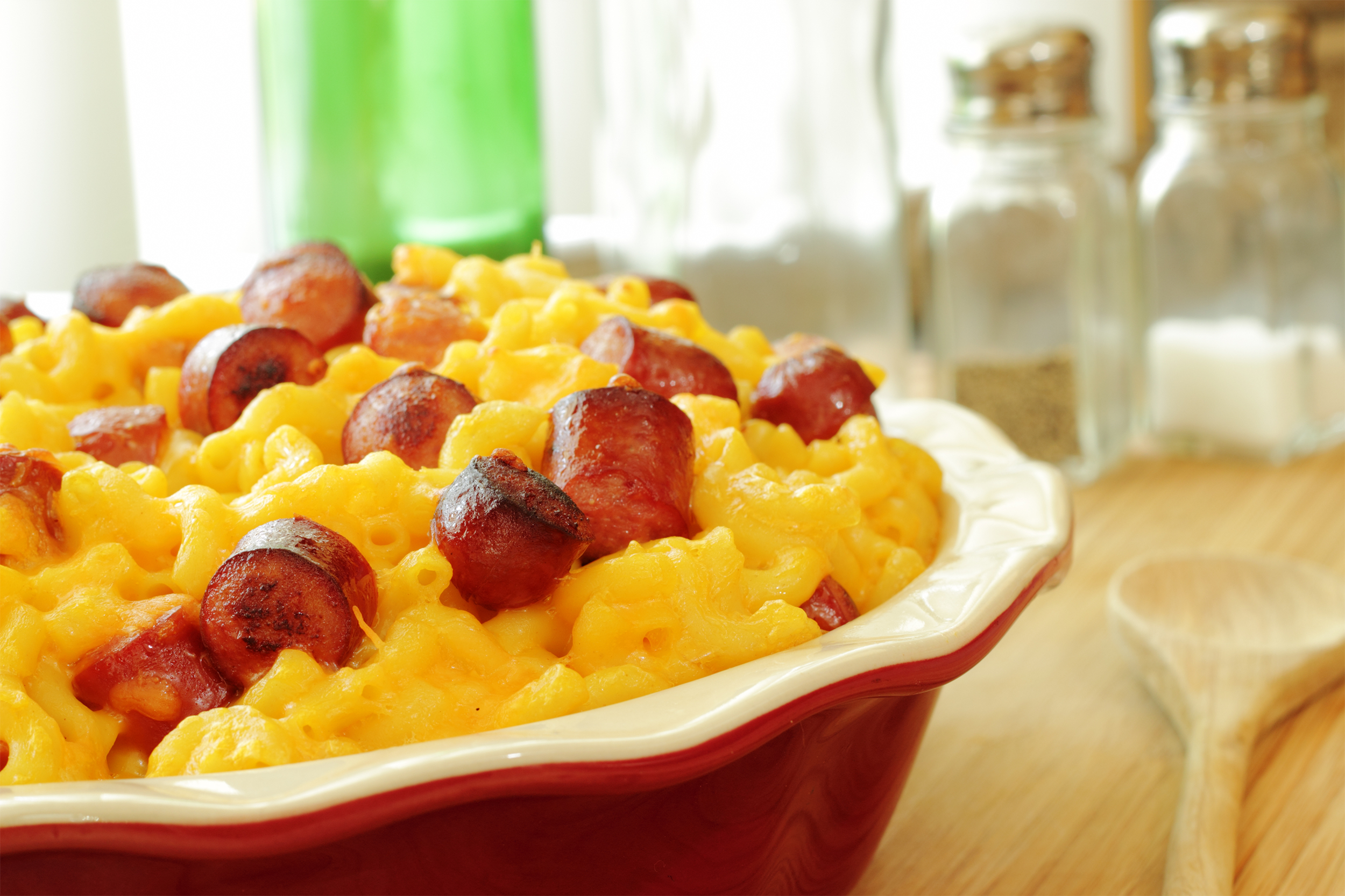 hot dog macaroni and cheese