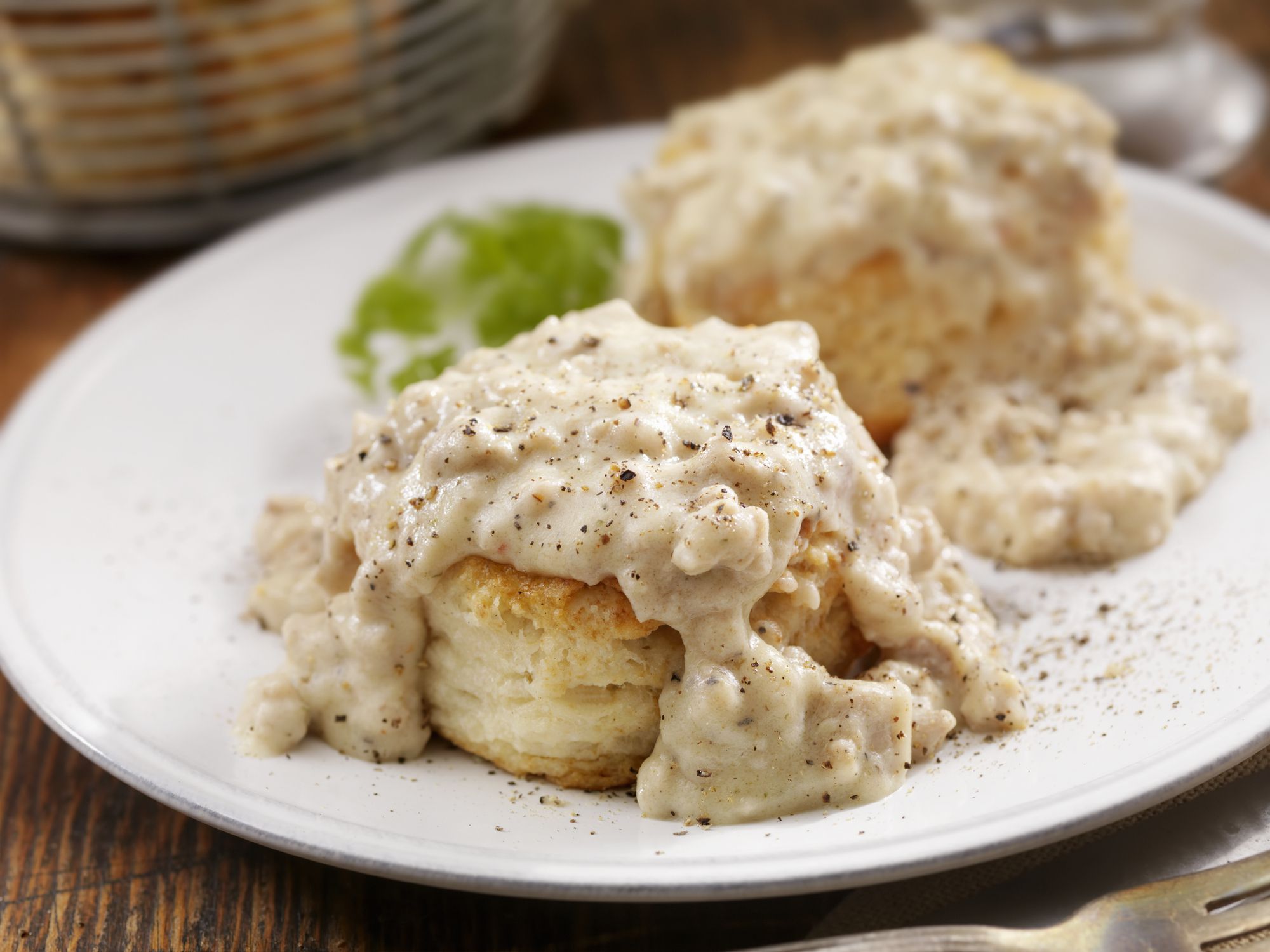 Homemade Biscuits with Sausage Gravy- Photographed on Hasselblad H3D2-39mb Camera