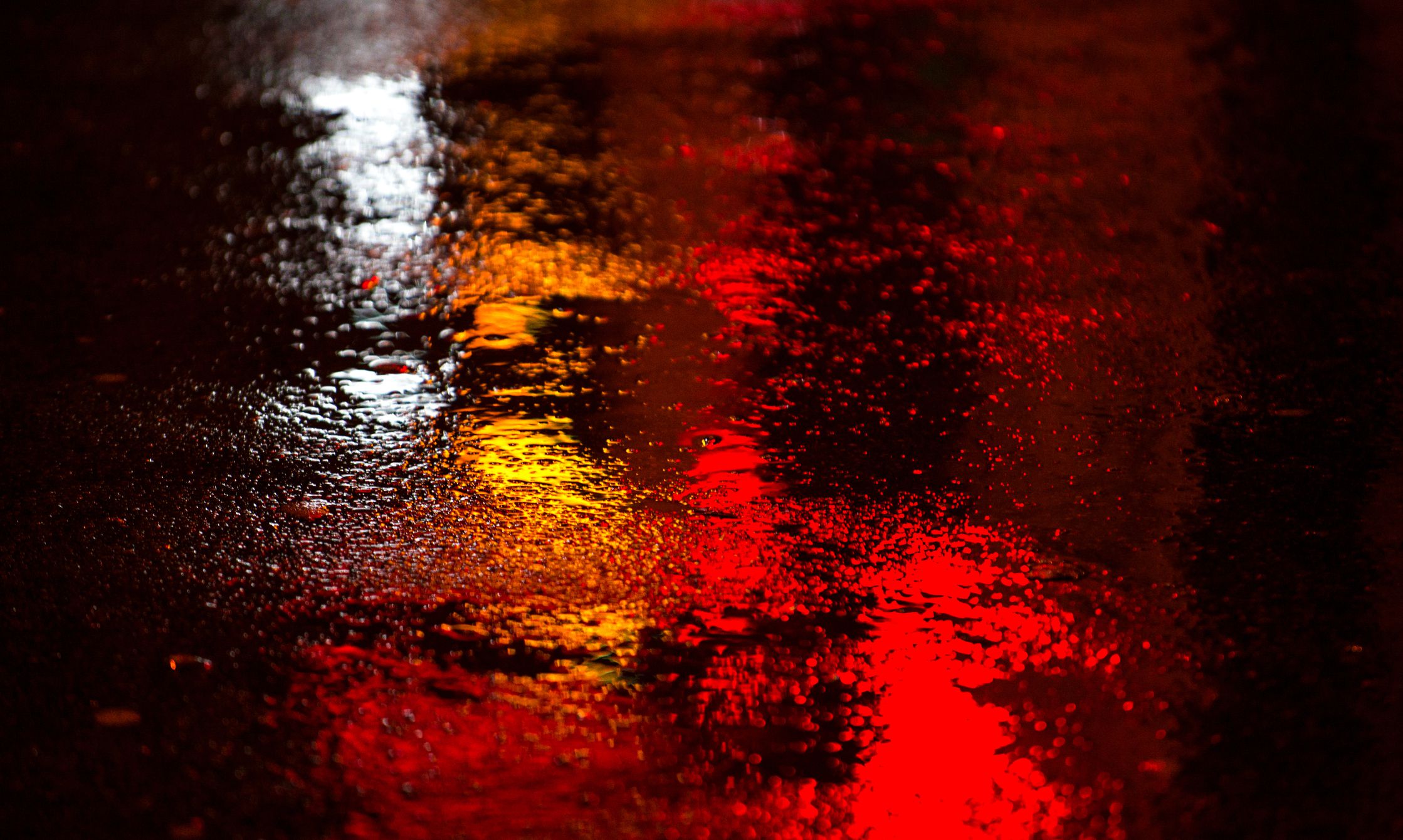 Asphalt after rain