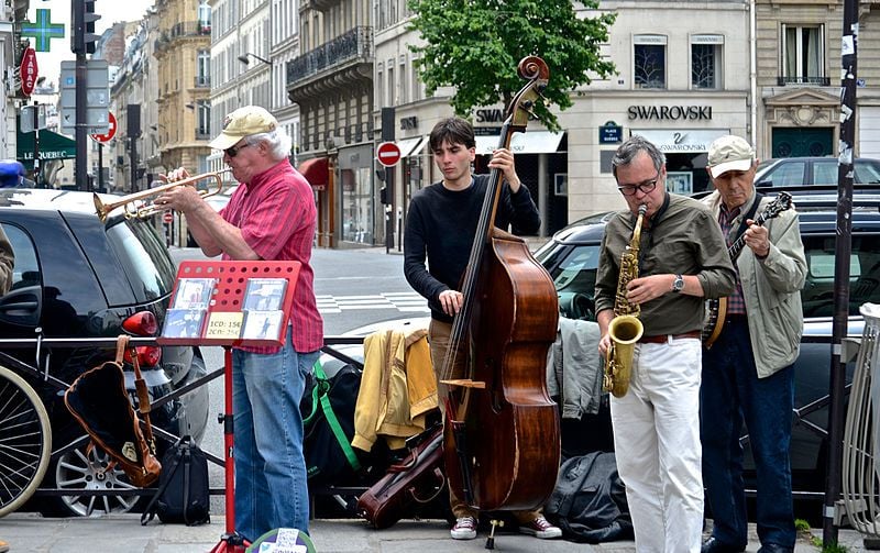 A group playing jazz in paris
