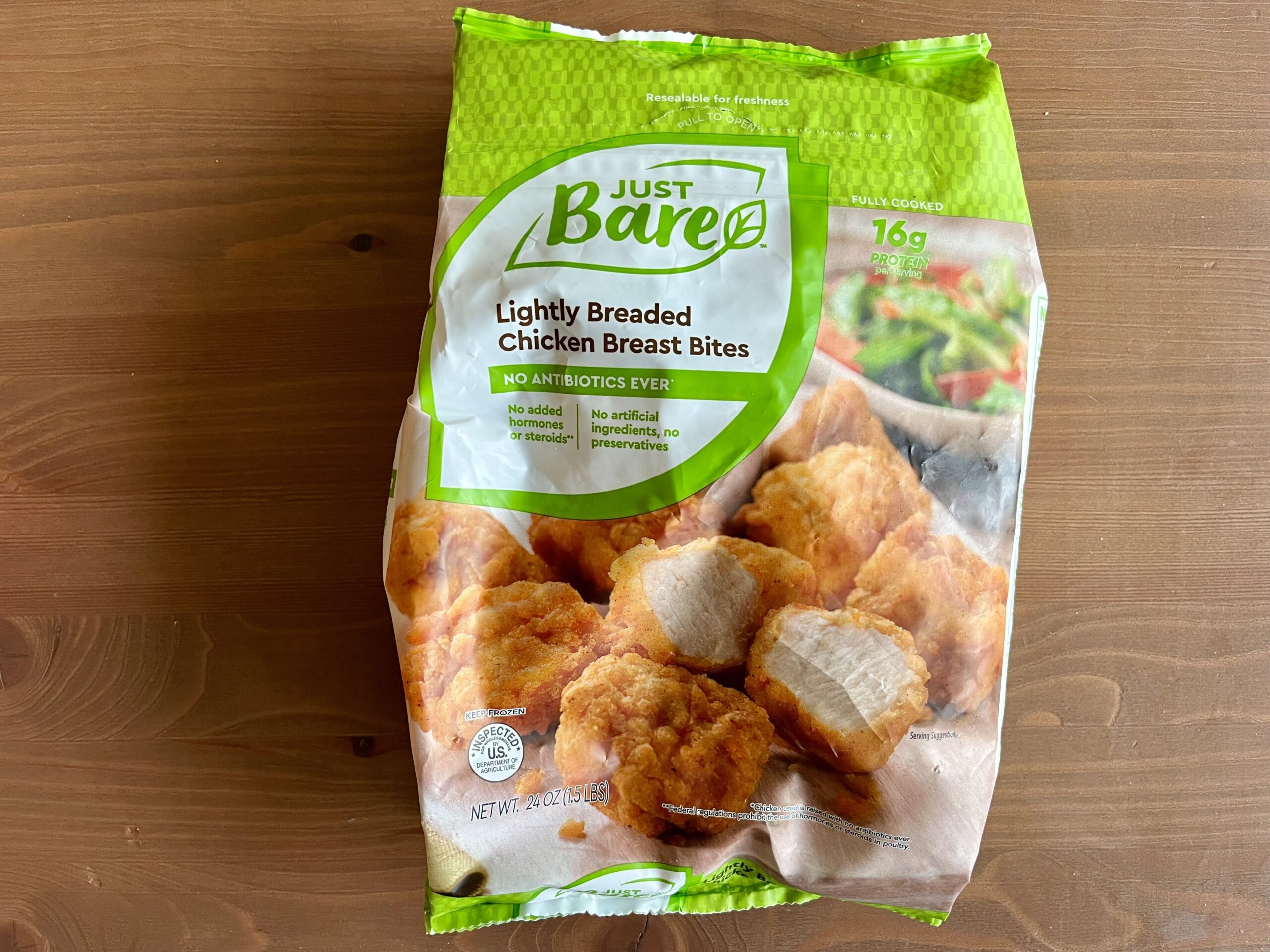 2. Just Bare Lightly Breaded Chicken Breast Bites