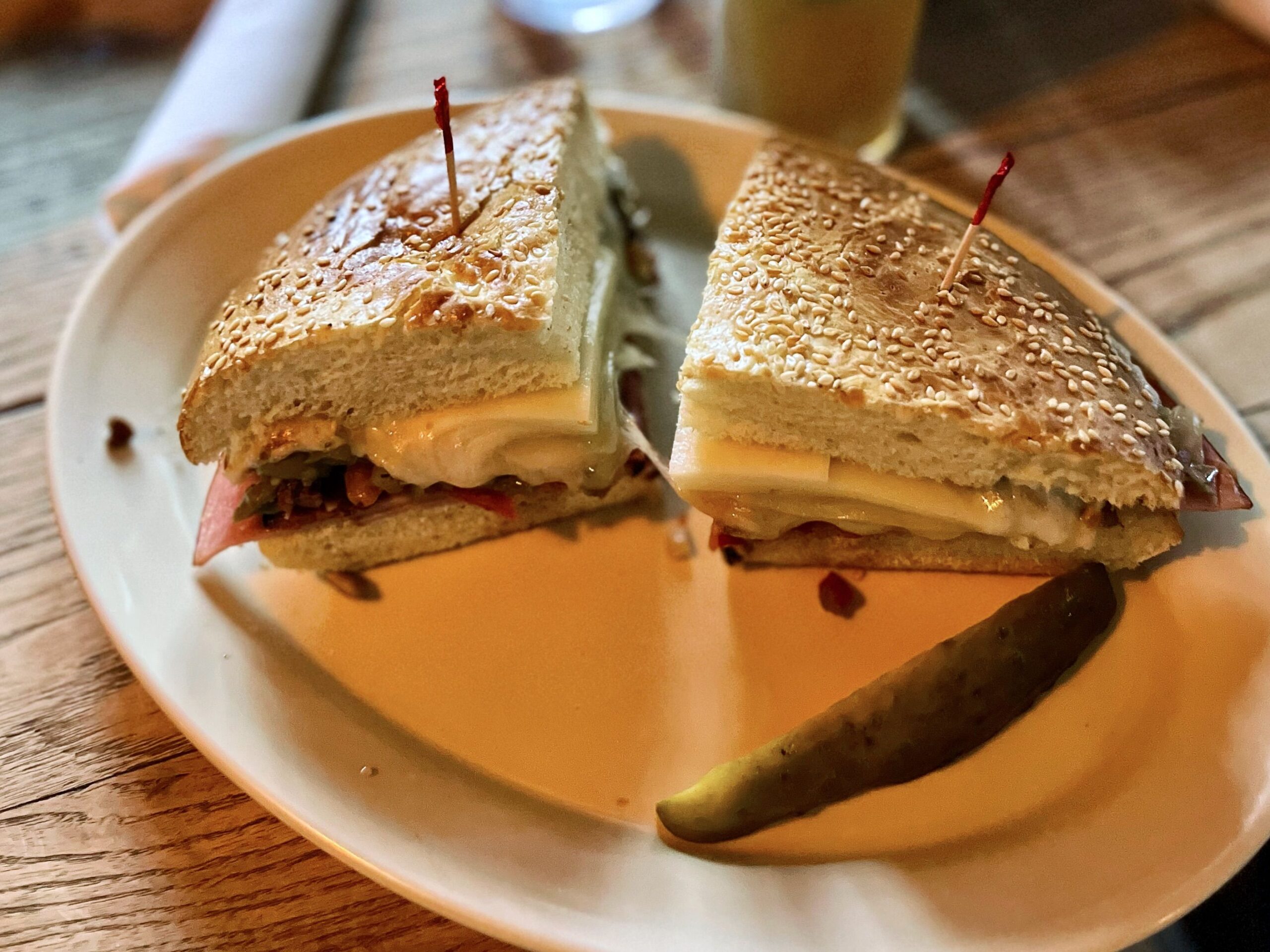Muffuletta sandwich from Napoleon House in New Orleans