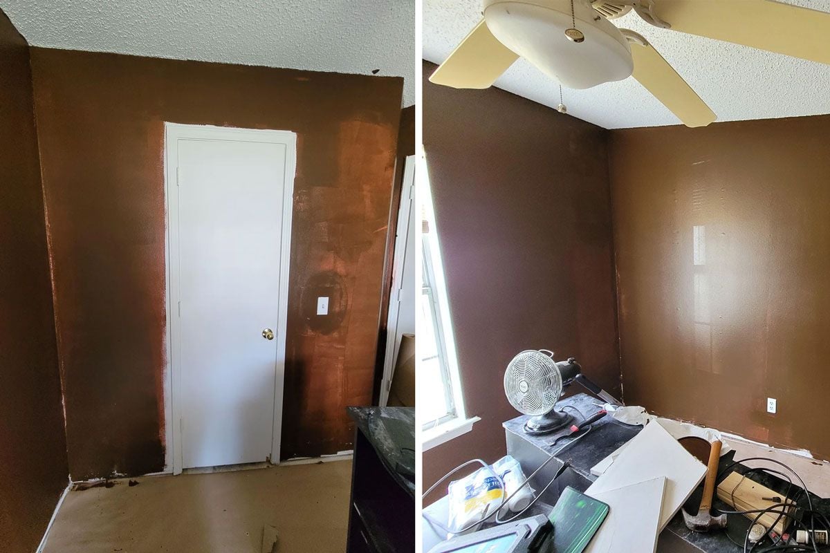 Horribly painted room