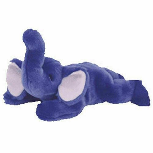 Peanut Royal Blue Elephant Beanie Baby