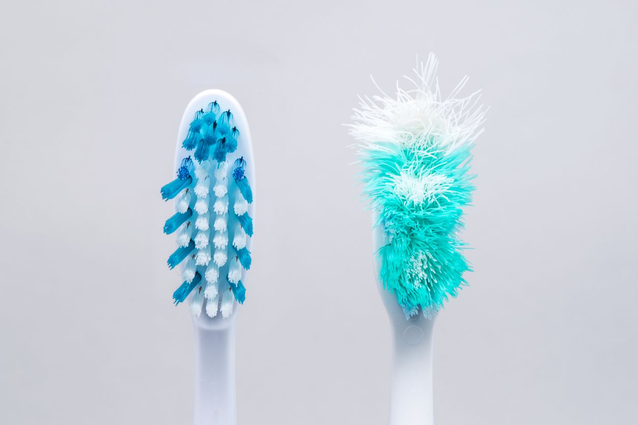 27. Blue Bristles on a Toothbrush