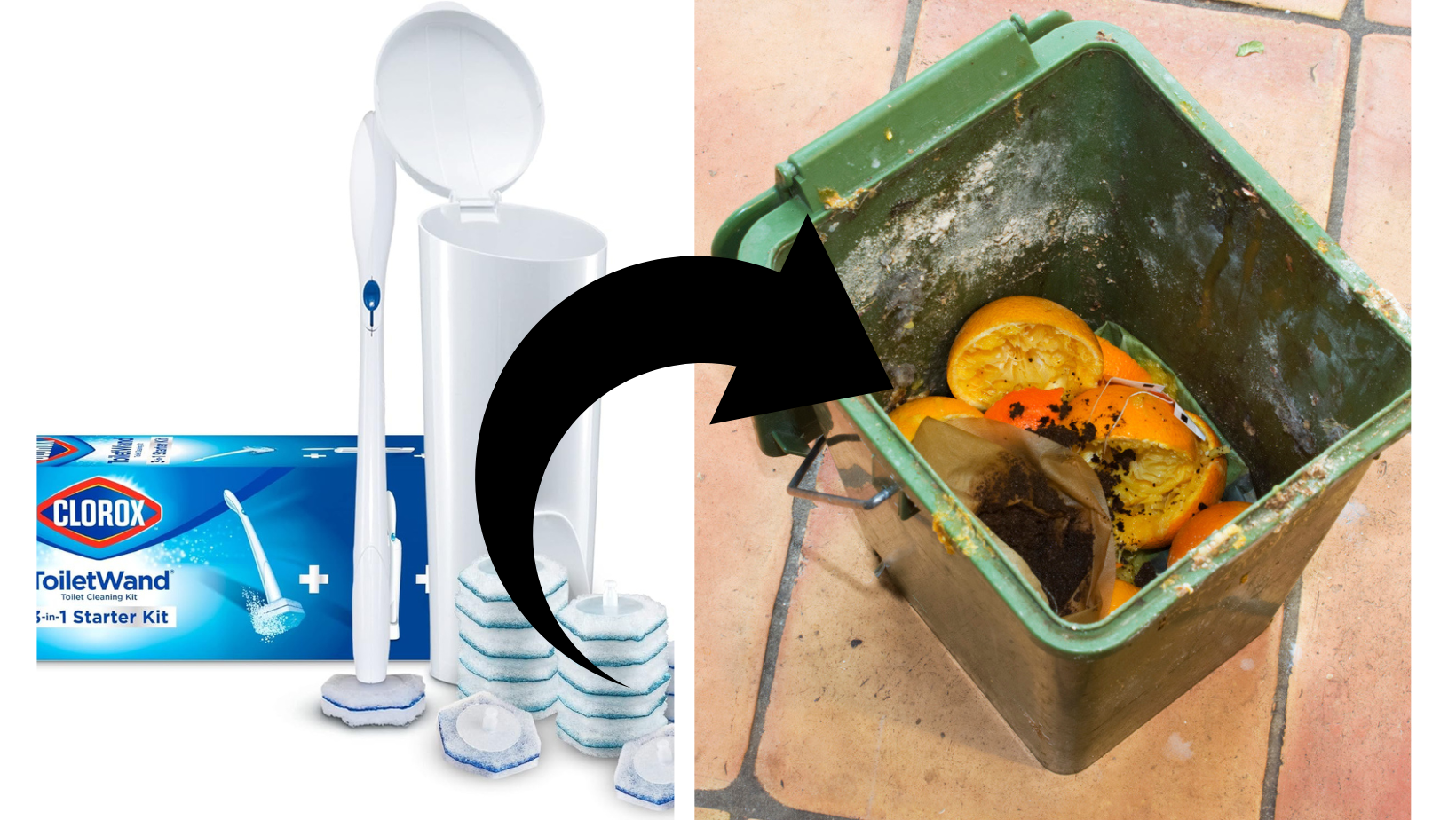 trash can cleaning hack