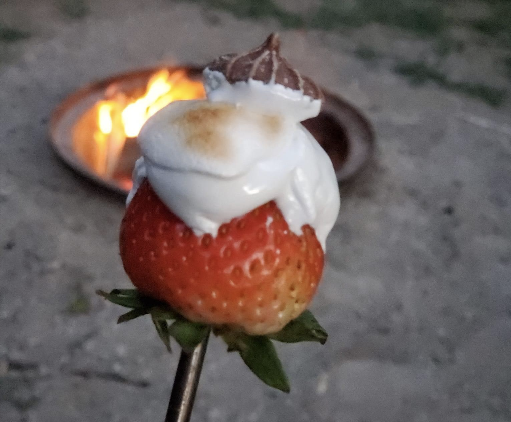 Campfire Marshmallow Strawberries